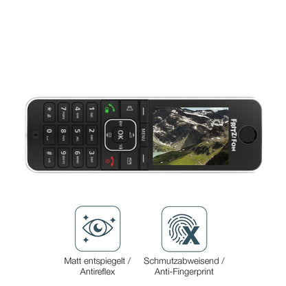 2x 9H Schutzfolie matt für AVM FRITZ! FON C6 Panze (5)