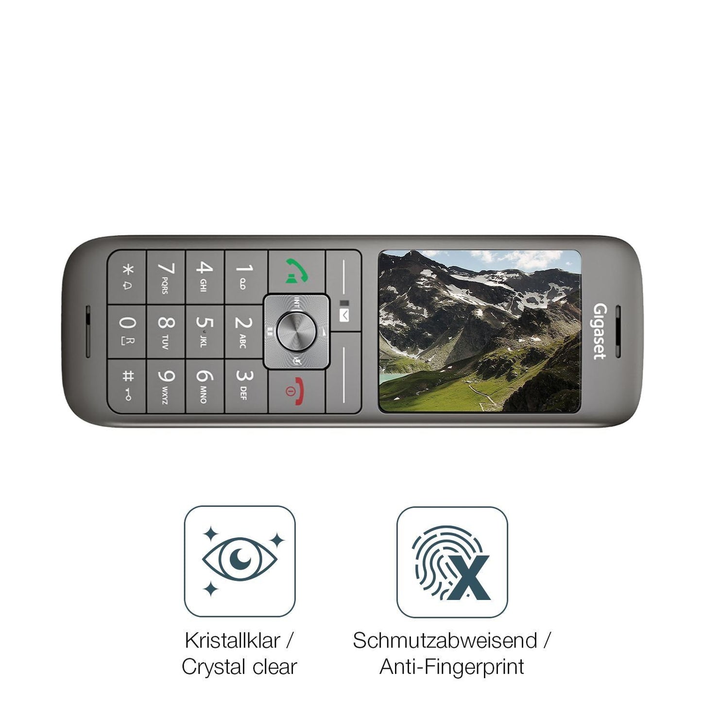 4x Schutzfolie klar für Gigaset CL660HX Display-Sc (4)