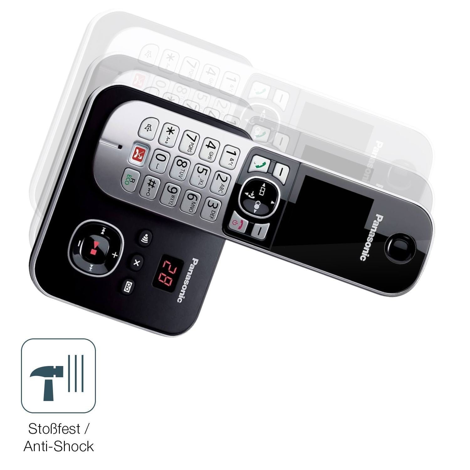 2x 9H Schutzfolie für Panasonic KX-TG6861 Panzerfo (4)