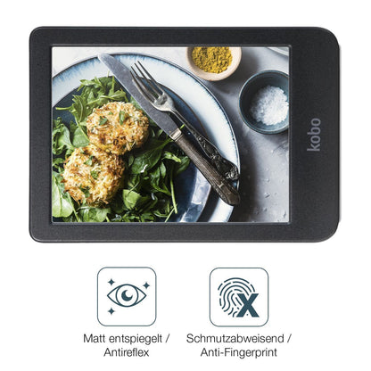 2x Schutzfolie matt für Kobo Clara BW eReader Disp (4)