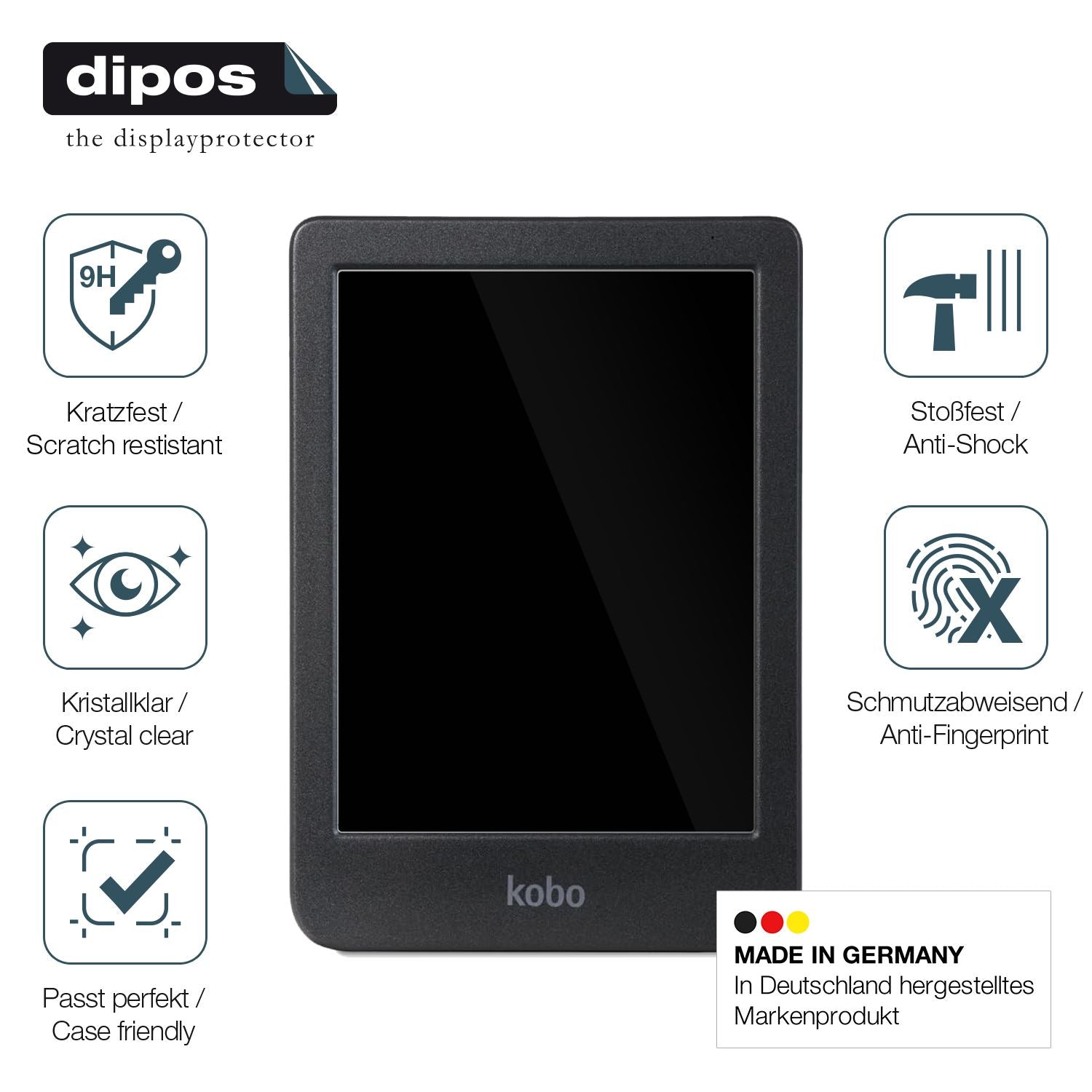 2x 9H Schutzfolie für Kobo Clara BW eReader Panzer (7)