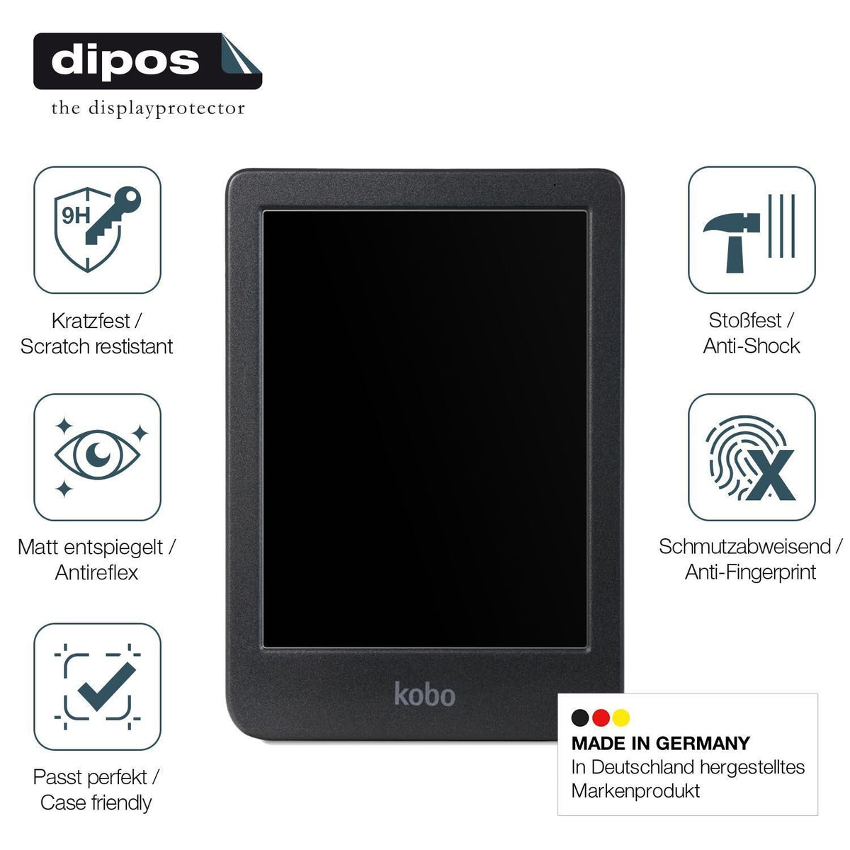 2x 9H Schutzfolie matt für Kobo Clara BW eReader P (7)