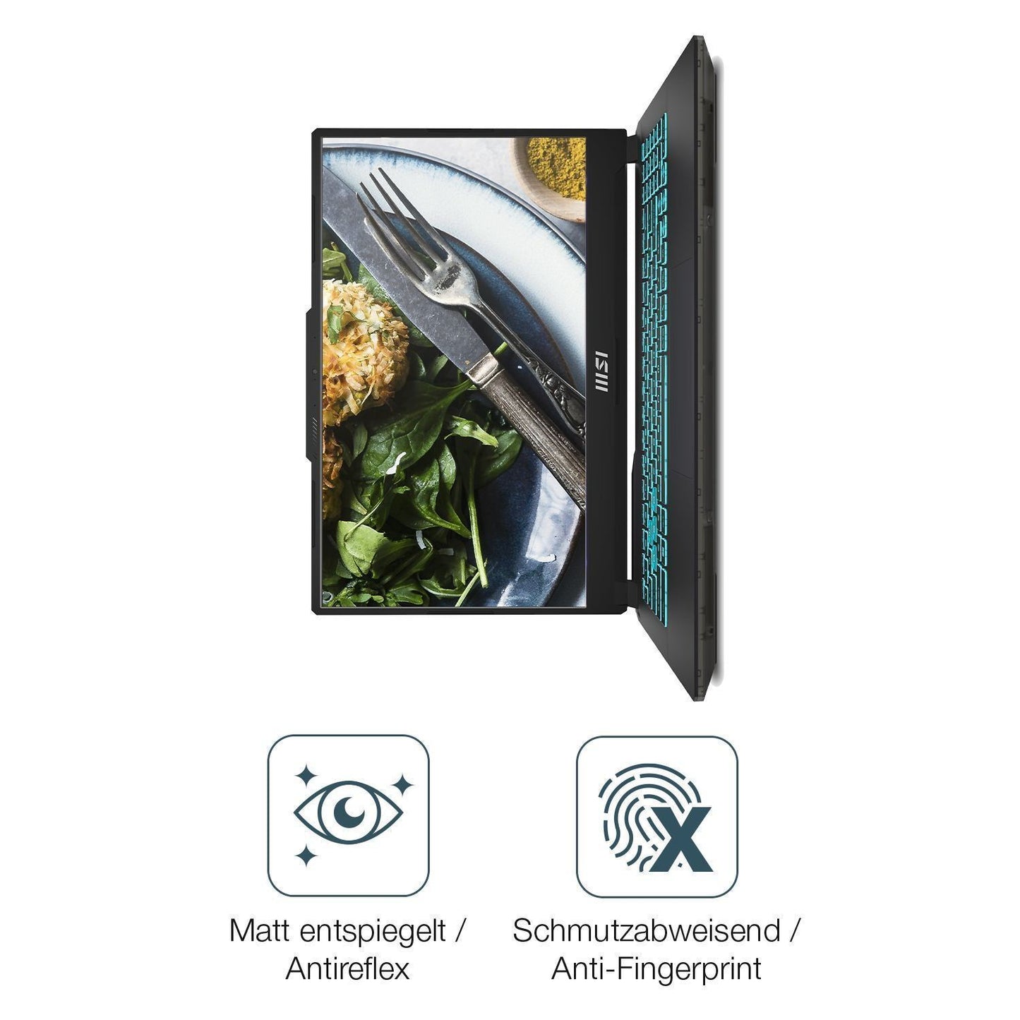 2x Schutzfolie matt für MSI Cyborg 15 Gaming Lapto (4)