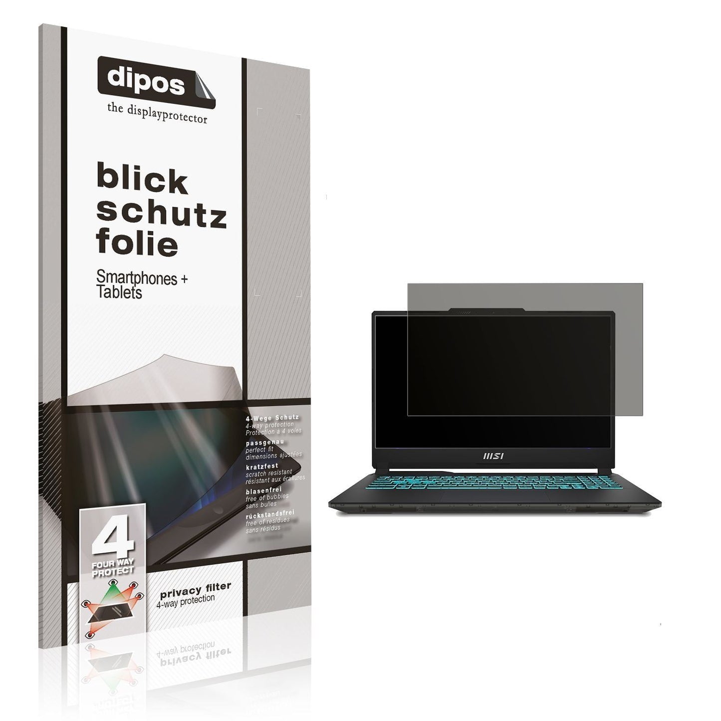 Blickschutzfolie für MSI Cyborg 15 Gaming Laptop m (1)