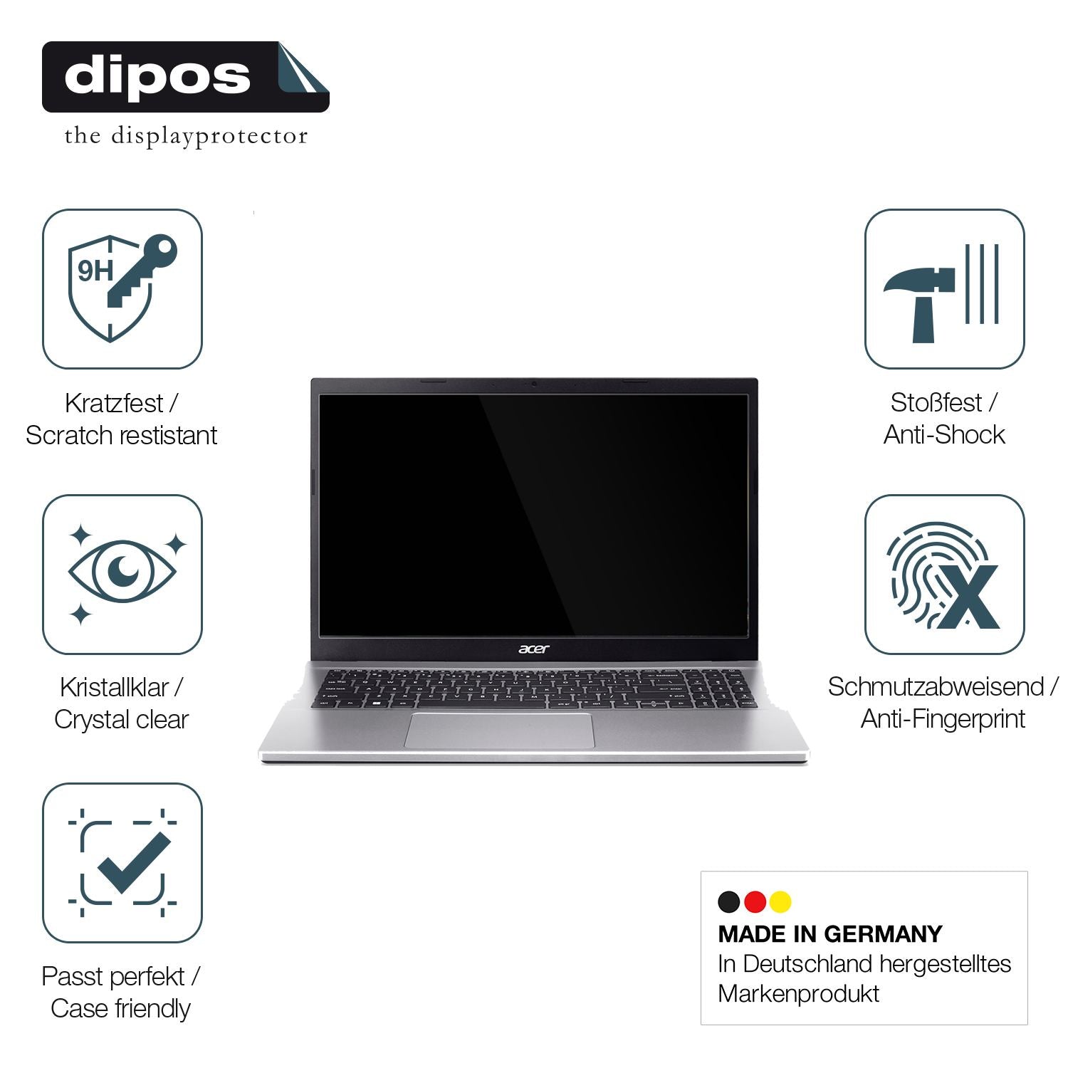 2x 9H Schutzfolie für Acer Aspire 3 Panzerfolie (7)