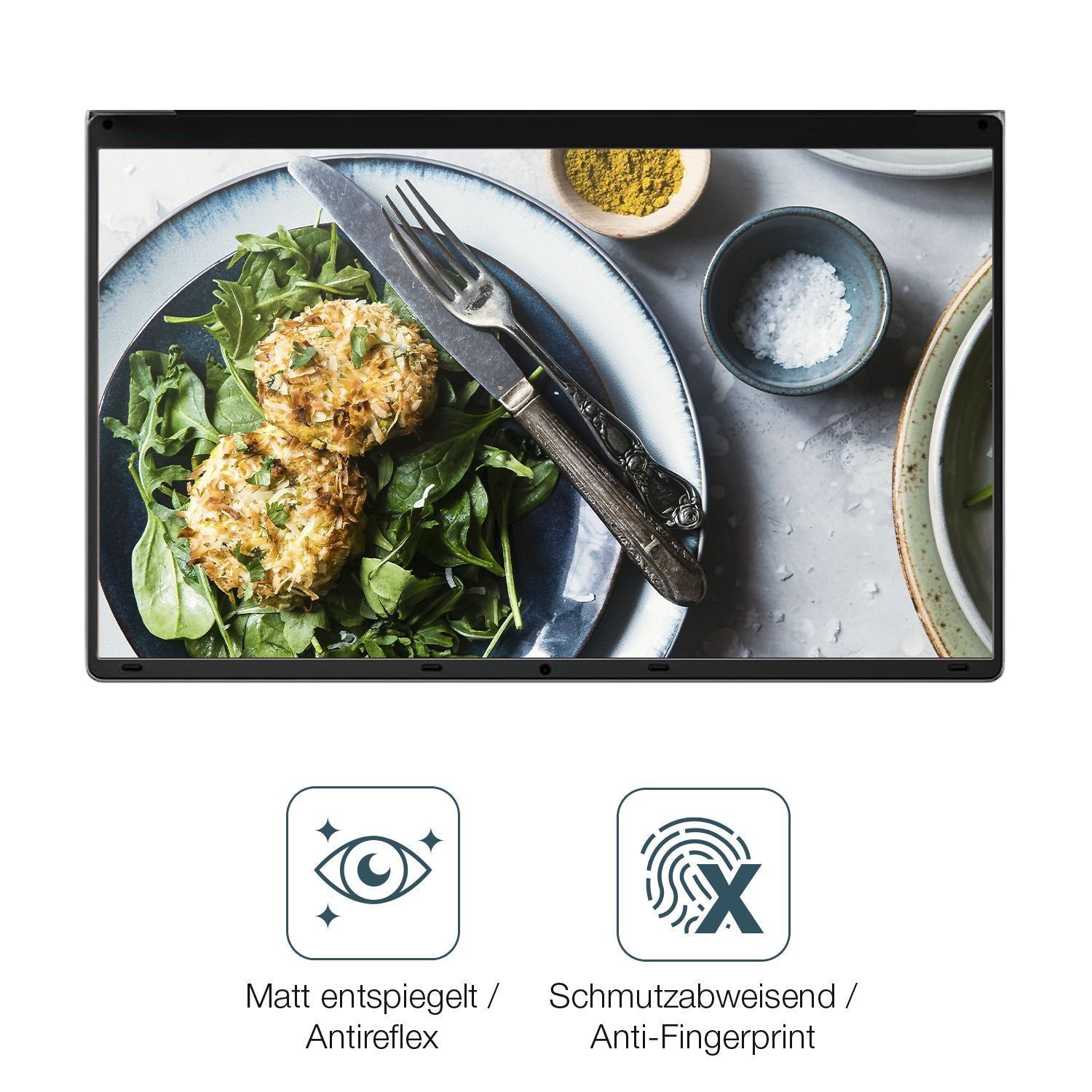 2x Schutzfolie matt für jumper laptop 15.6 Zoll Di (4)