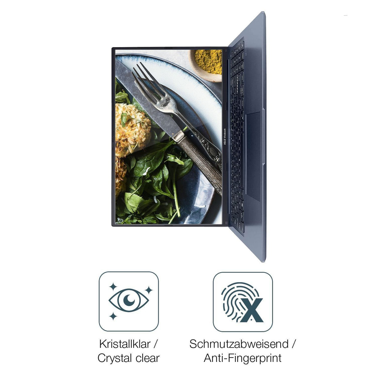 2x Schutzfolie klar für Asus Vivobook 15 Display-S (4)