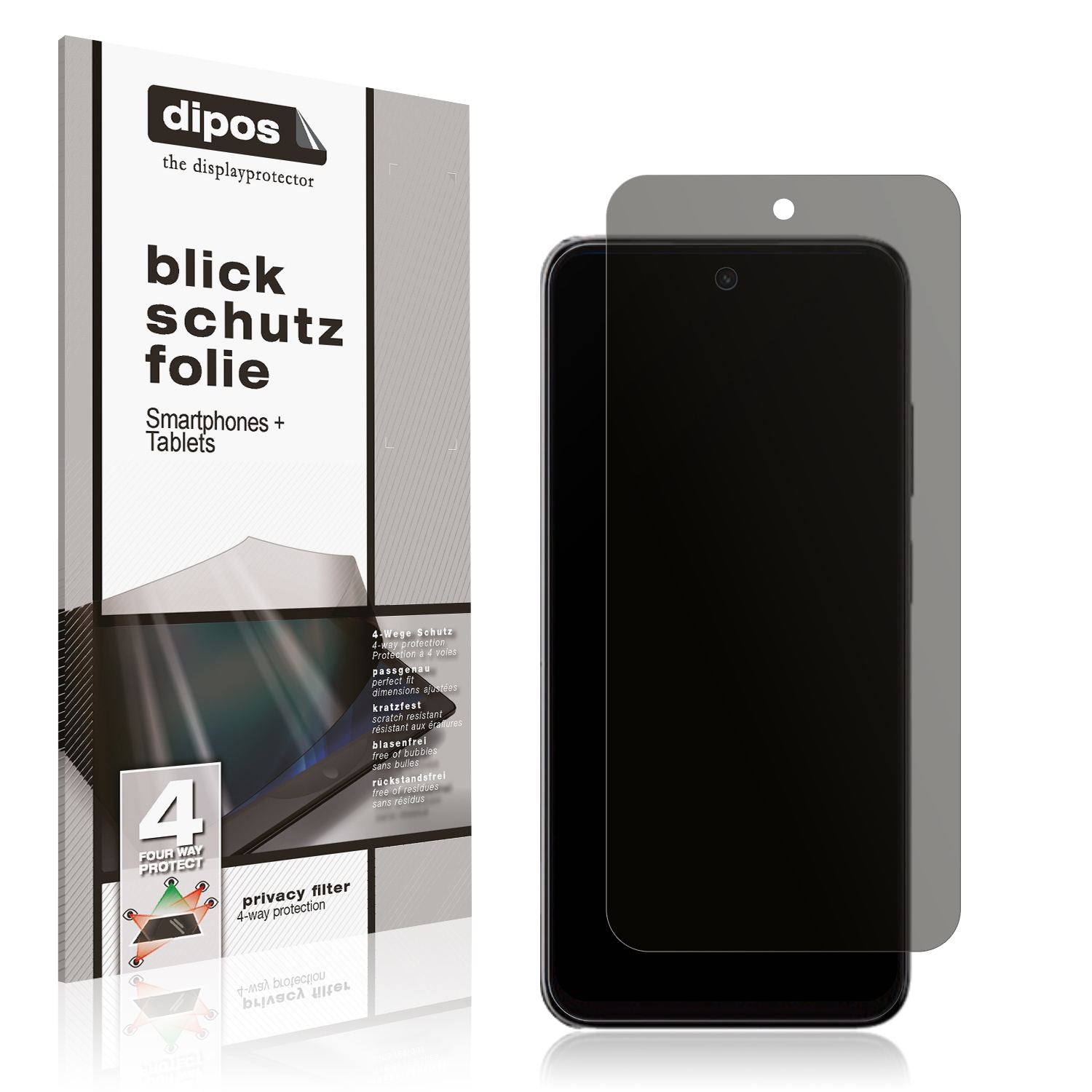 Blickschutzfolie für Itel Power 70 matt Schutzfoli (1)