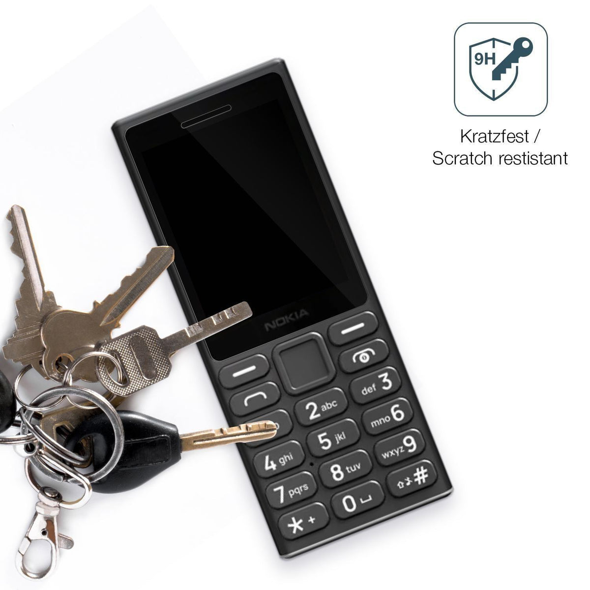 2x 9H Schutzfolie für Nokia 105 2024 Panzerfolie (3)