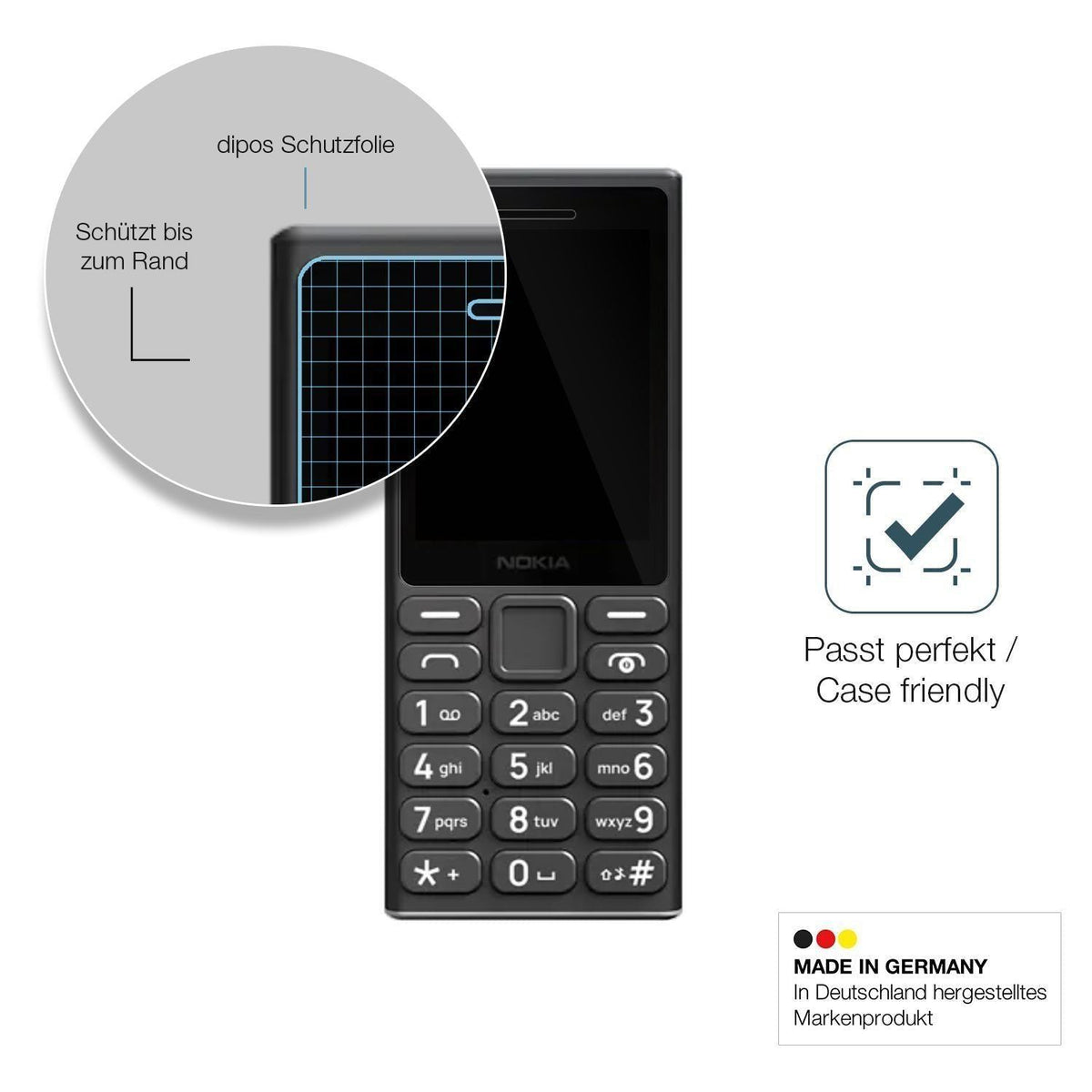 2x 9H Schutzfolie für Nokia 105 2024 Panzerfolie (6)