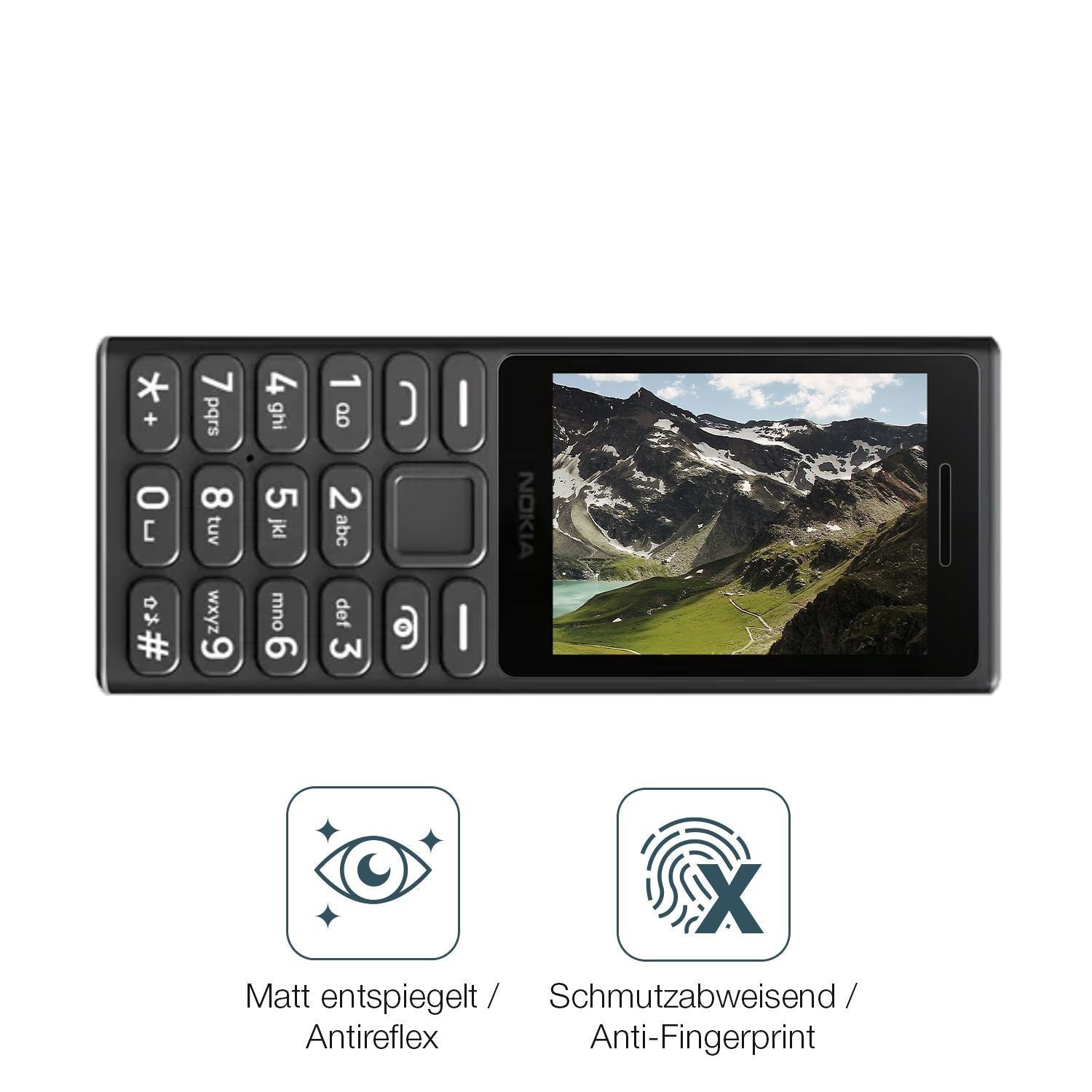2x 9H Schutzfolie matt für Nokia 105 4G 2024 Panze (5)