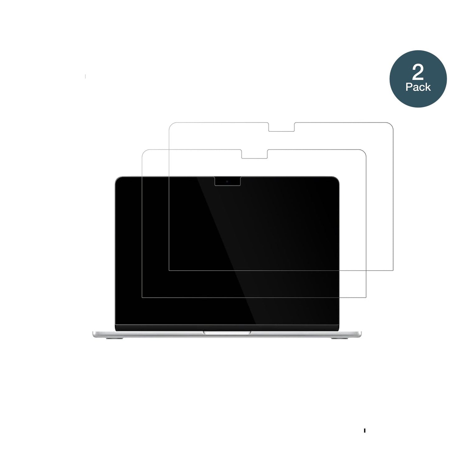 2x 9H Schutzfolie für Apple MacBook Air 13 Zoll M4 (2)