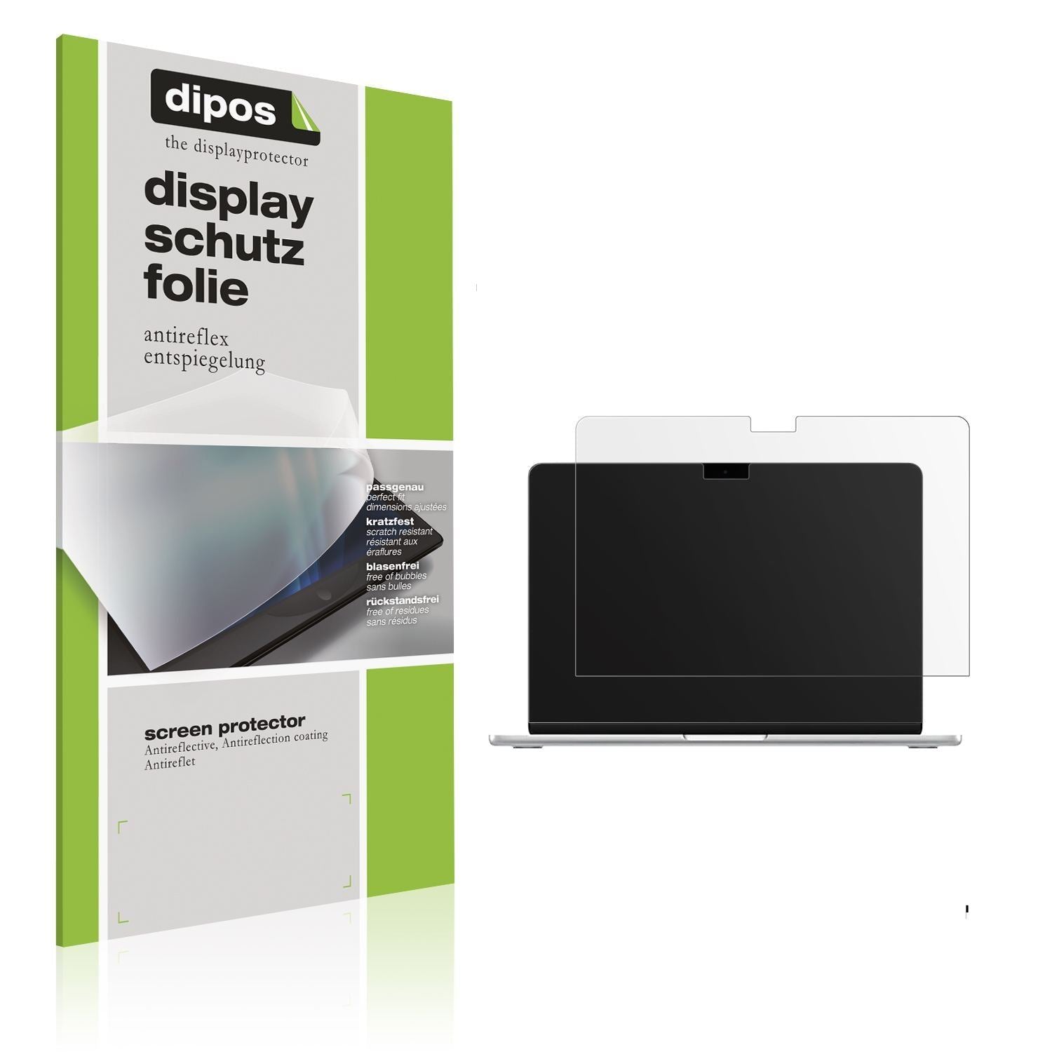 2x Schutzfolie matt für Apple MacBook Air 15 Zoll  (1)