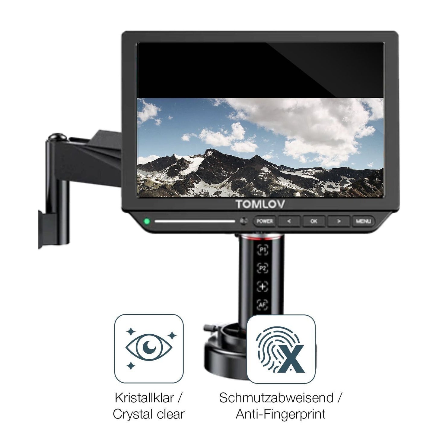 2x 9H Schutzfolie für Tomlov TM4K-4K FLEX Panzerfo (5)