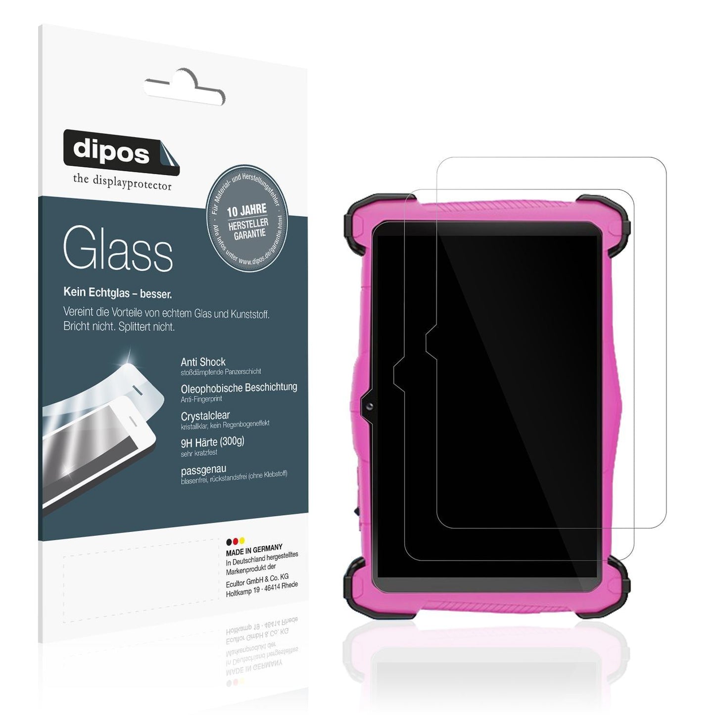 2x 9H Schutzfolie für Semeakoko 7 Zoll Kids Tablet (1)