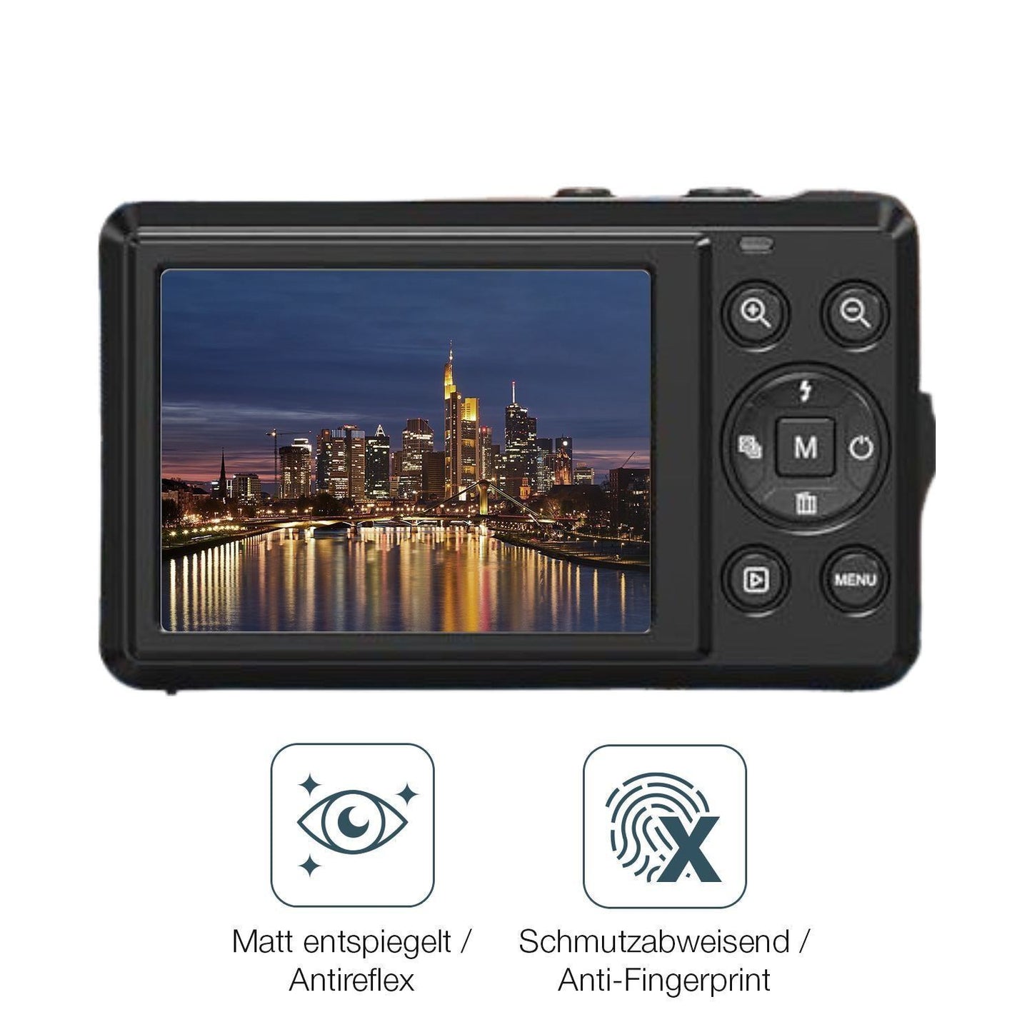2x 9H Schutzfolie matt für YiFuar 066 Digitalkamer (5)