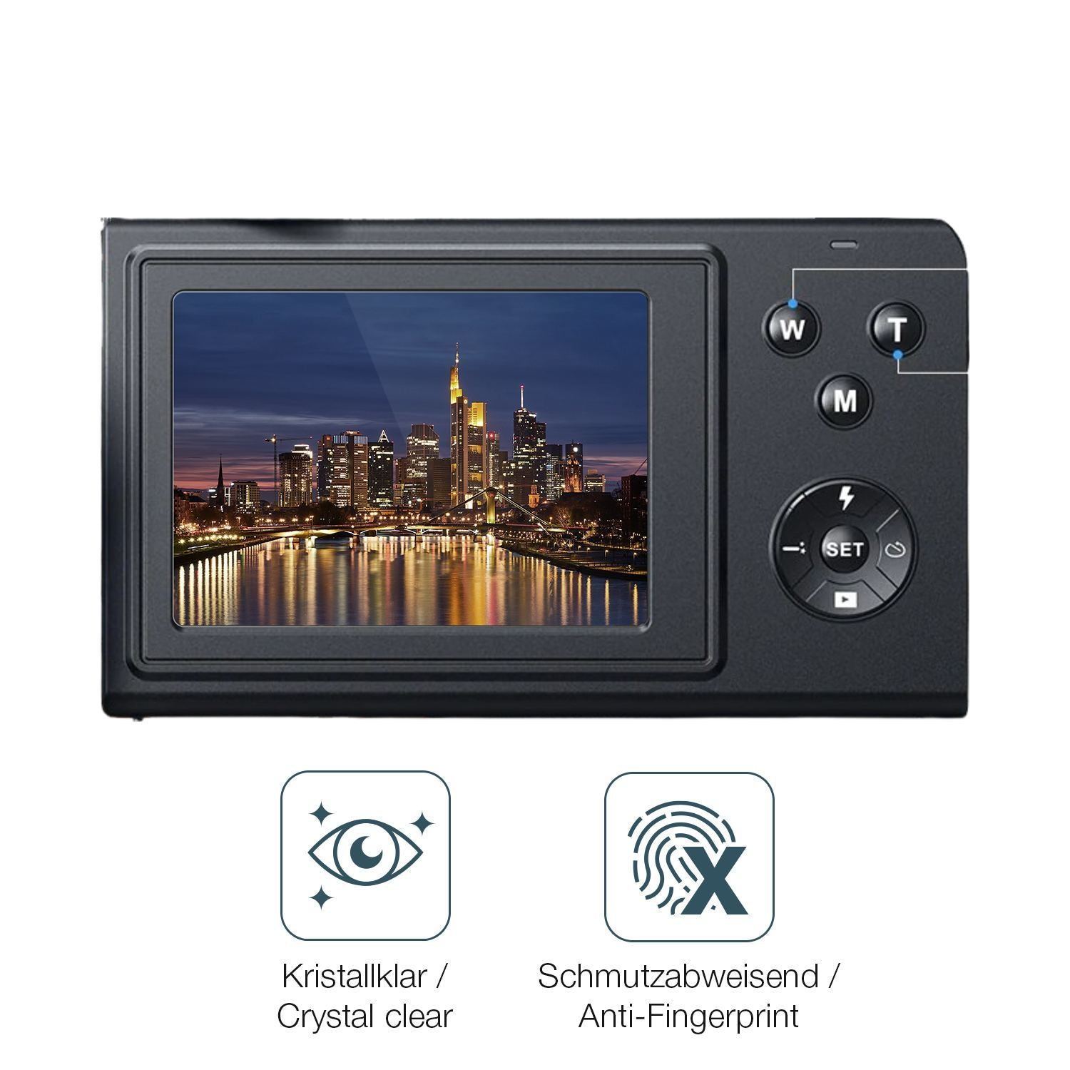 4x Schutzfolie klar für Wolfang WDC01 Display-Schu (4)