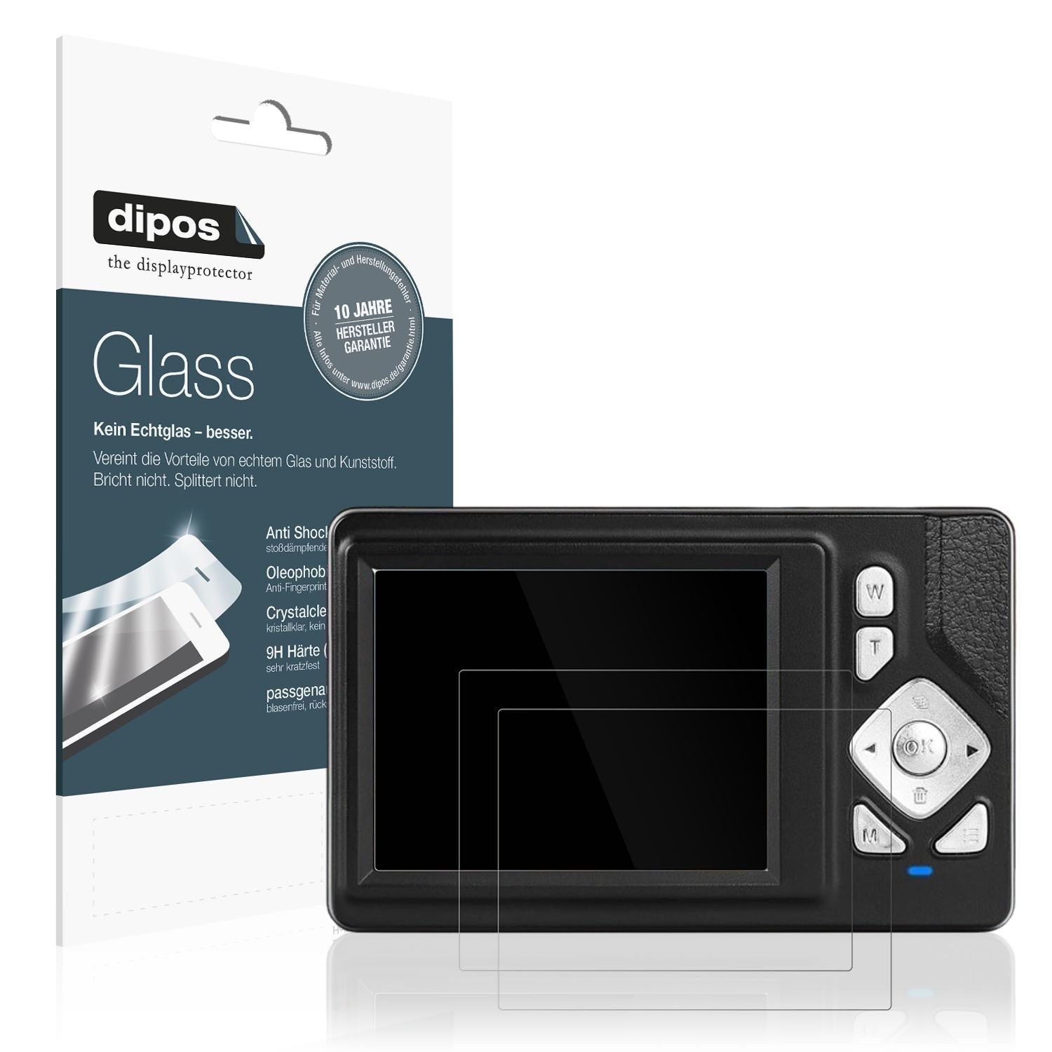 2x 9H Schutzfolie für HERBYD CD-W8 Digitalkamera P (1)