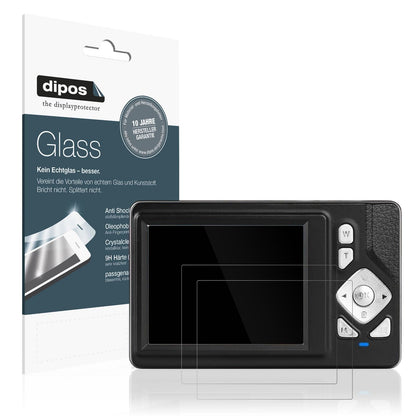 2x 9H Schutzfolie für HERBYD CD-W8 Digitalkamera P (1)