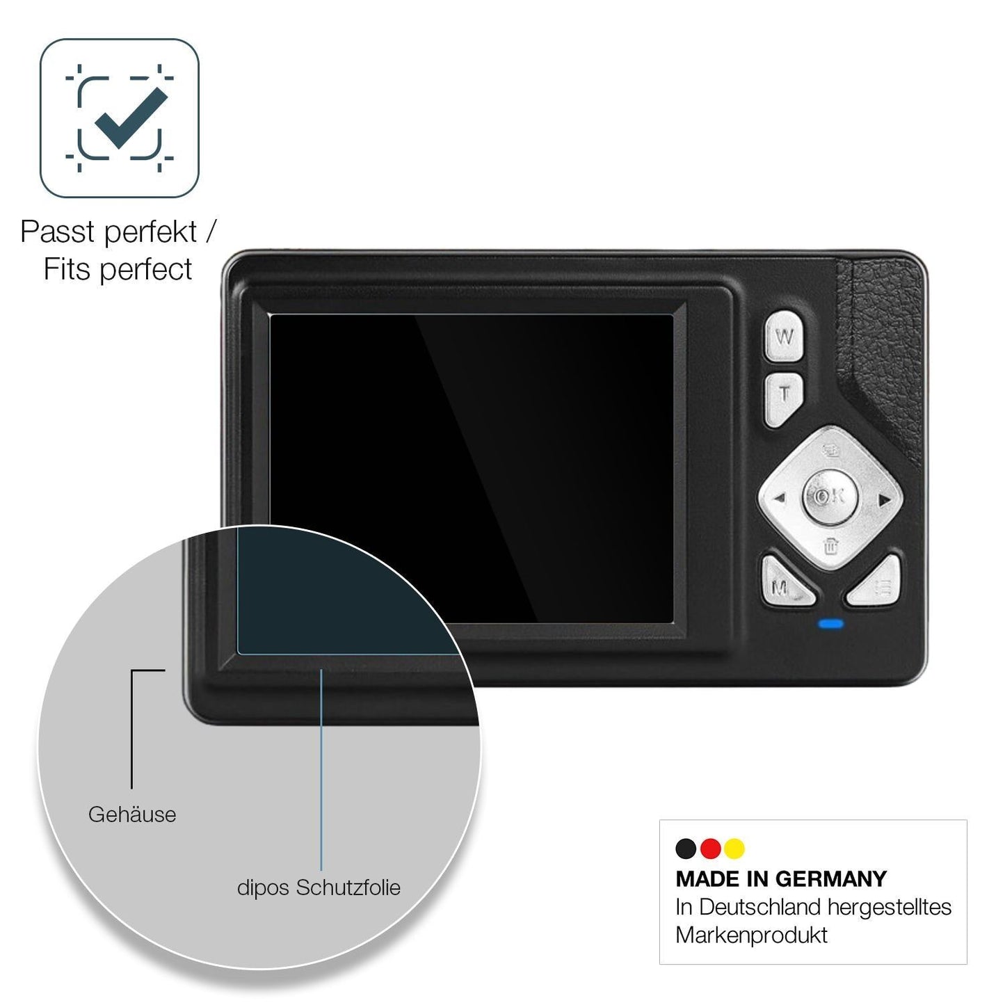 2x 9H Schutzfolie für HERBYD CD-W8 Digitalkamera P (6)