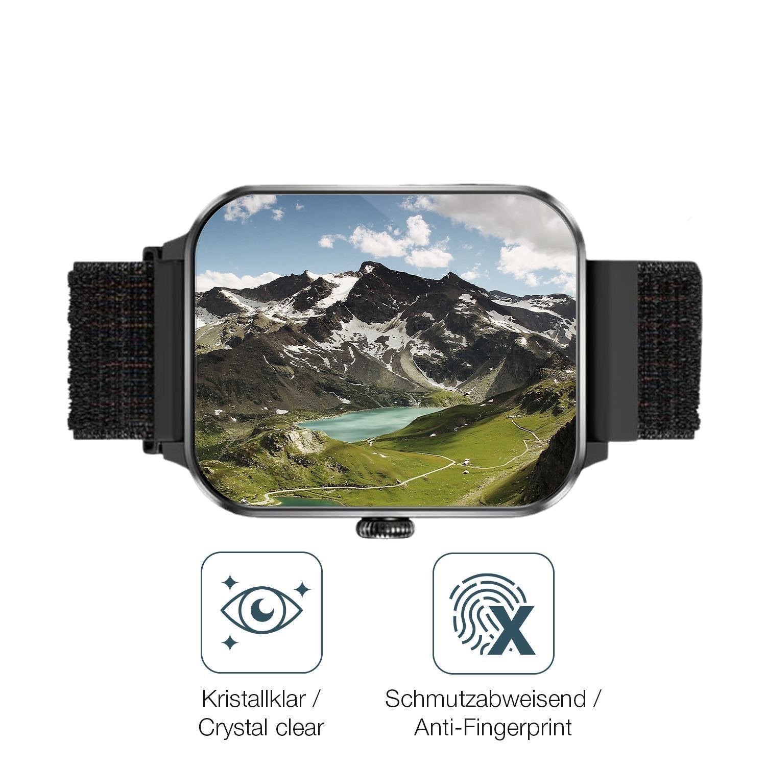 2x 9H Schutzfolie für IOWODO R50pro 1.85 Zoll Panz (5)