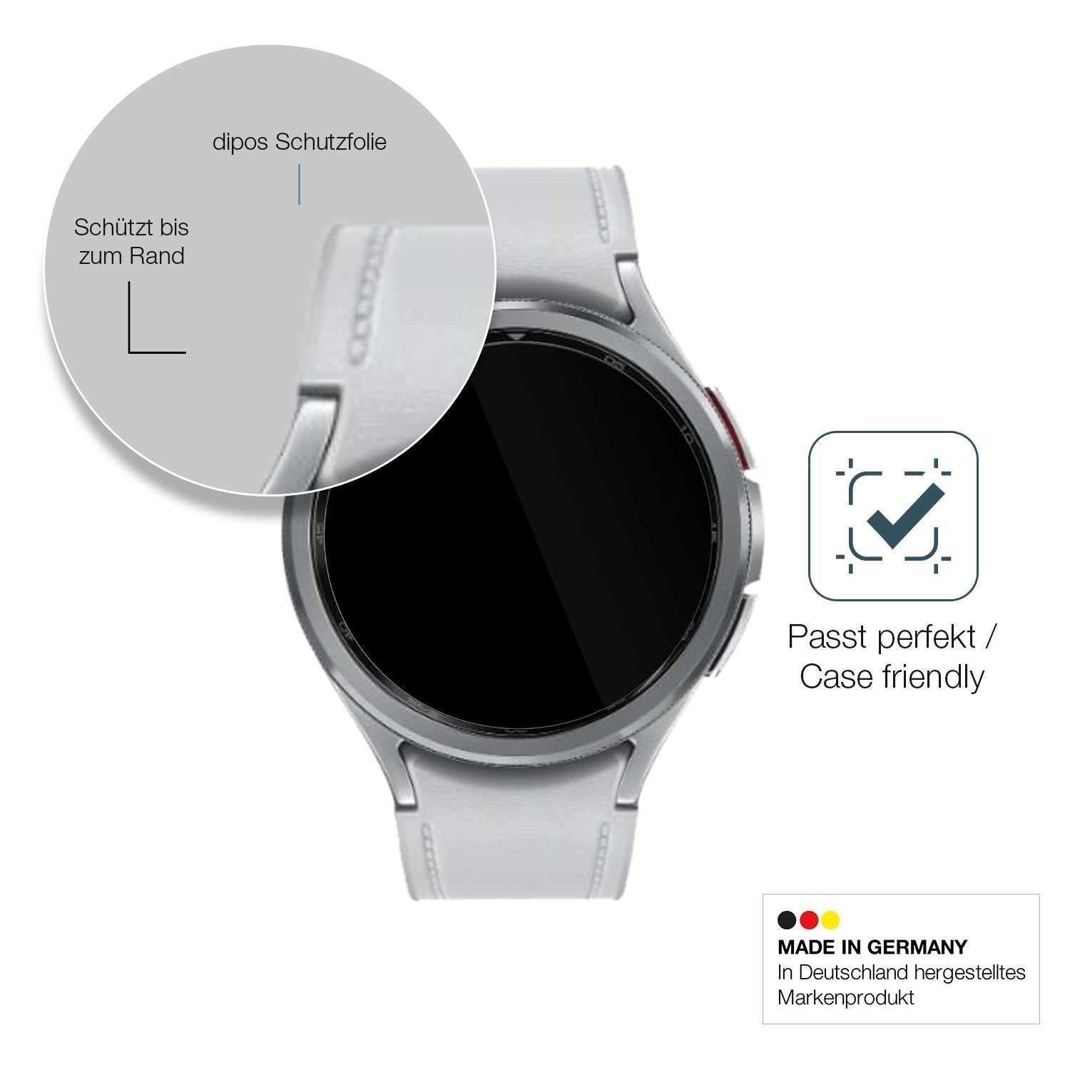 2x 9H Schutzfolie für Samsung Galaxy Watch 6 Class (6)