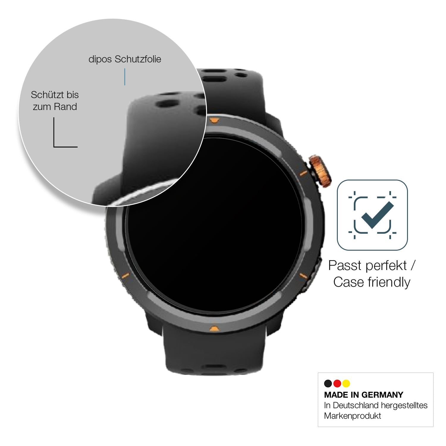 2x 9H Schutzfolie matt für Hammer Watch 2 Lite Pan (6)
