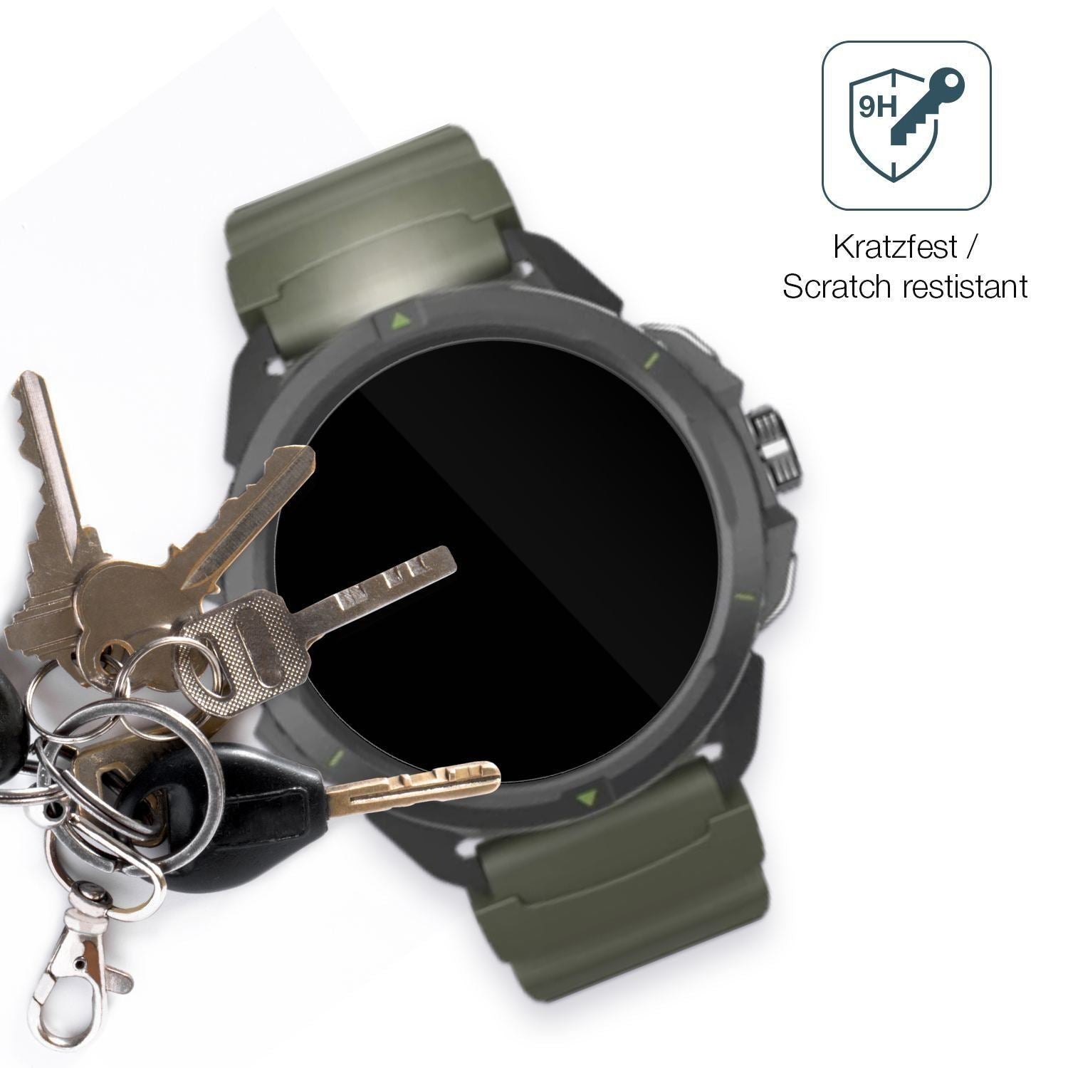 2x 9H Schutzfolie für Hammer Watch 2 Military Edit (3)