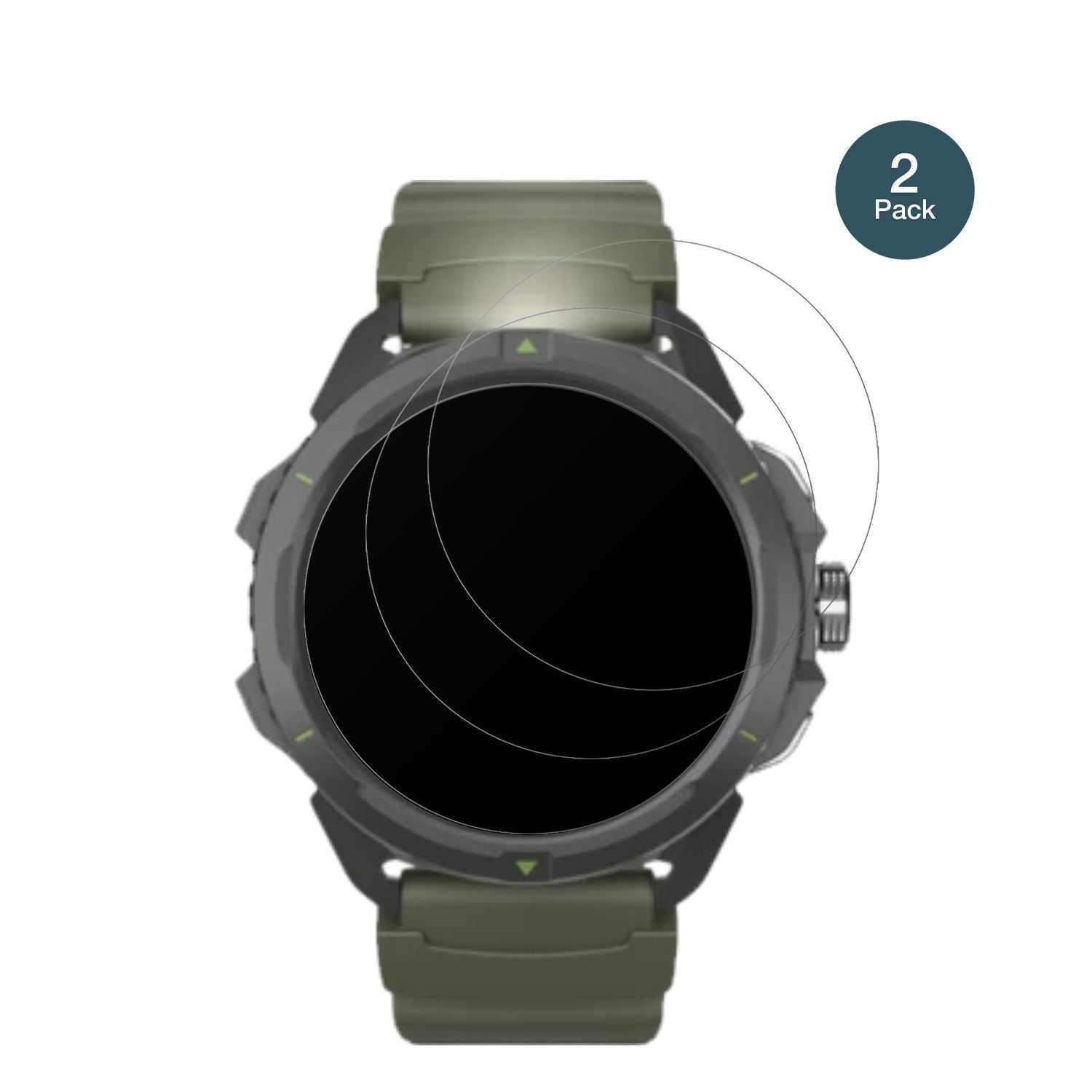 2x 9H Schutzfolie matt für Hammer Watch 2 Military (2)