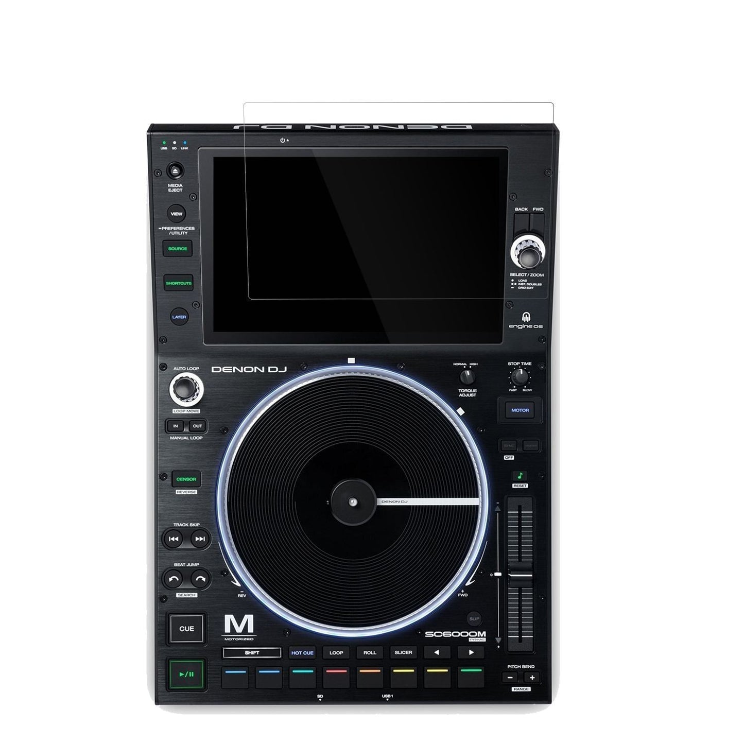 2x Schutzfolie klar für Denon DJ SC6000M Prime Dis (2)