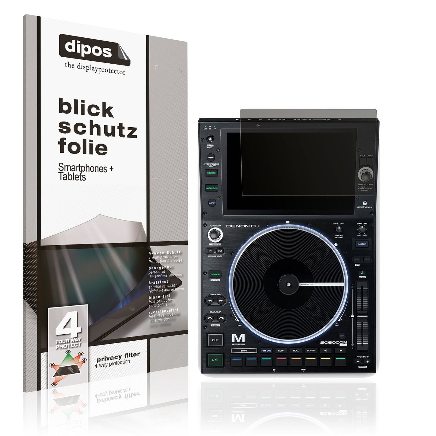 Blickschutzfolie für Denon DJ SC6000M Prime matt S (1)