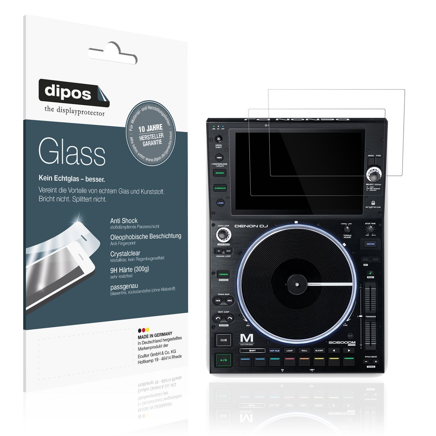 2x 9H Schutzfolie für Denon DJ SC6000M Prime Panze (1)