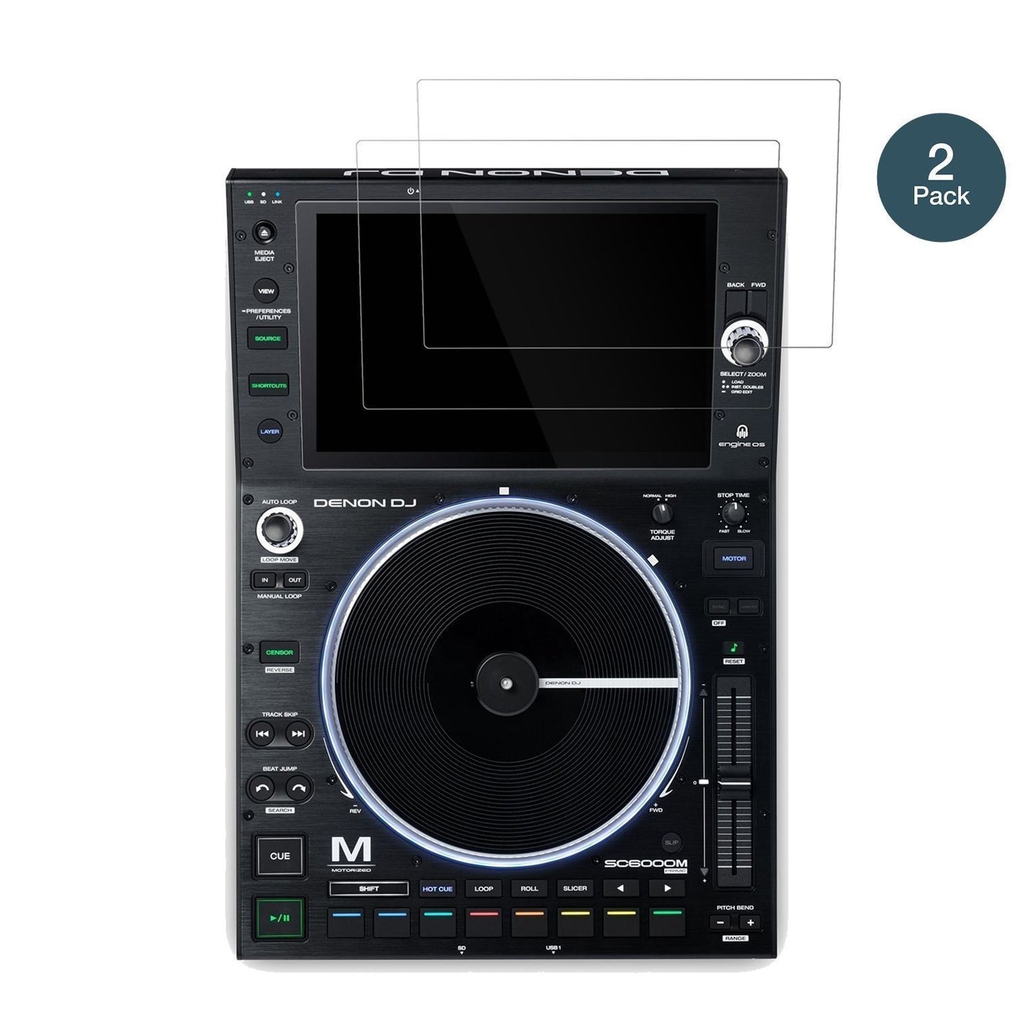2x 9H Schutzfolie für Denon DJ SC6000M Prime Panze (2)