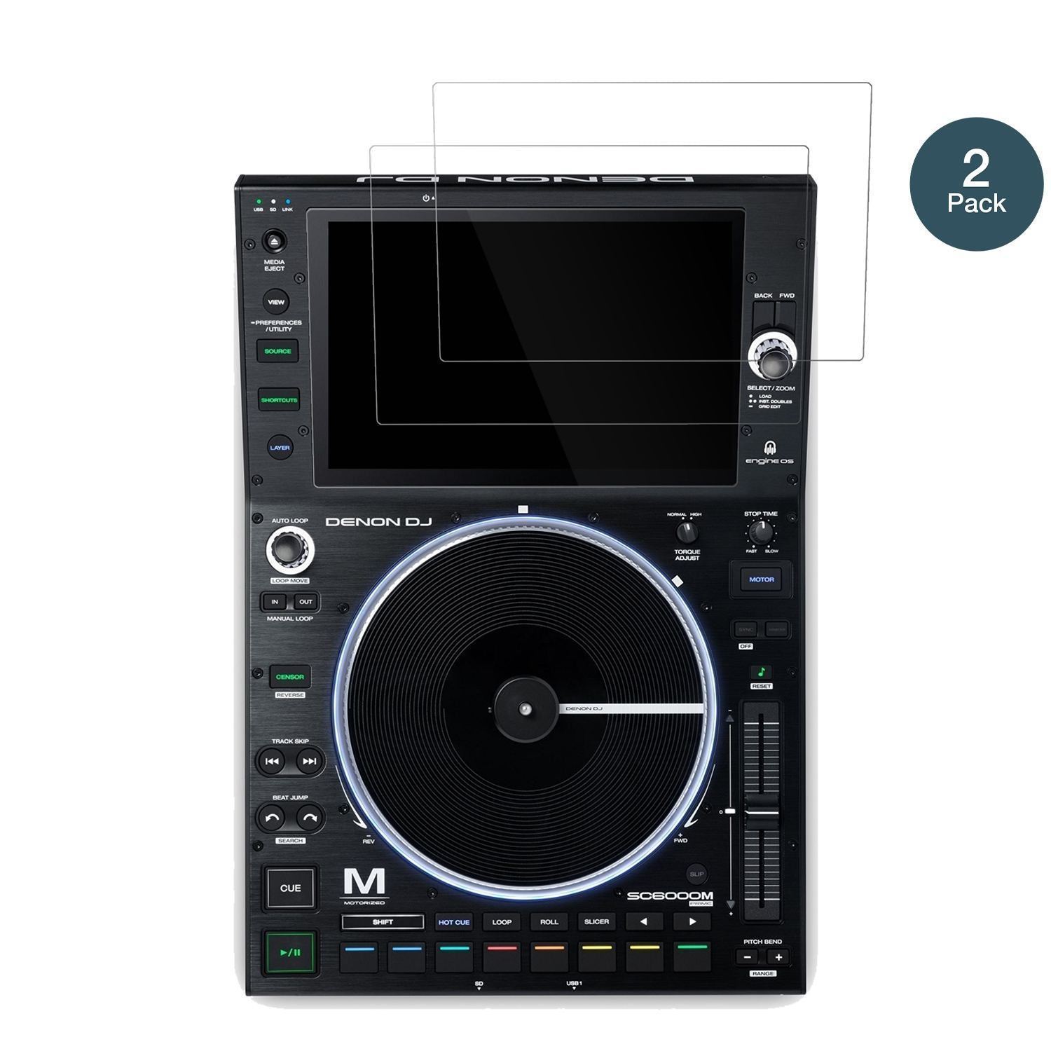 2x 9H Schutzfolie für Denon DJ SC6000M Prime Panze (2)