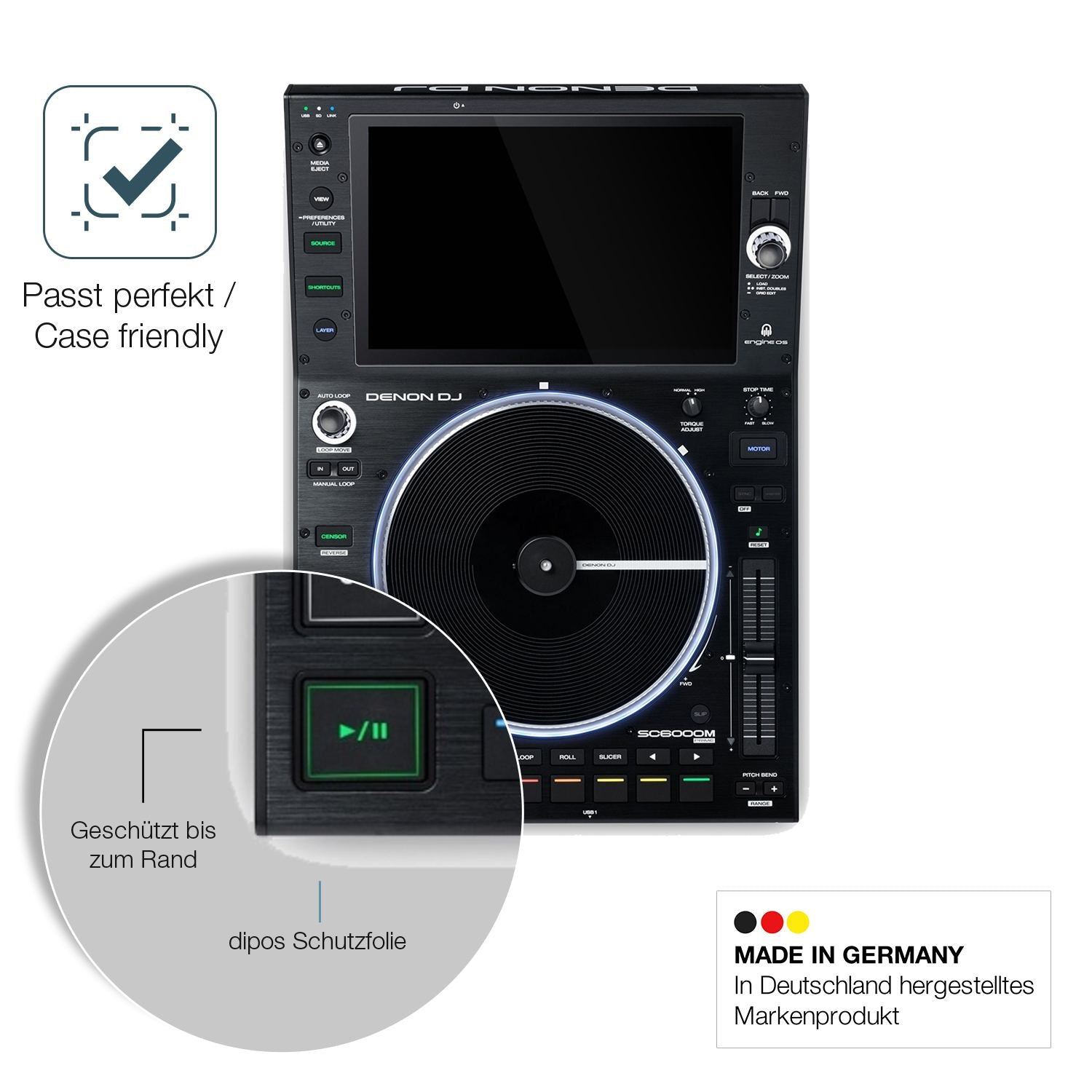 2x 9H Schutzfolie für Denon DJ SC6000M Prime Panze (6)