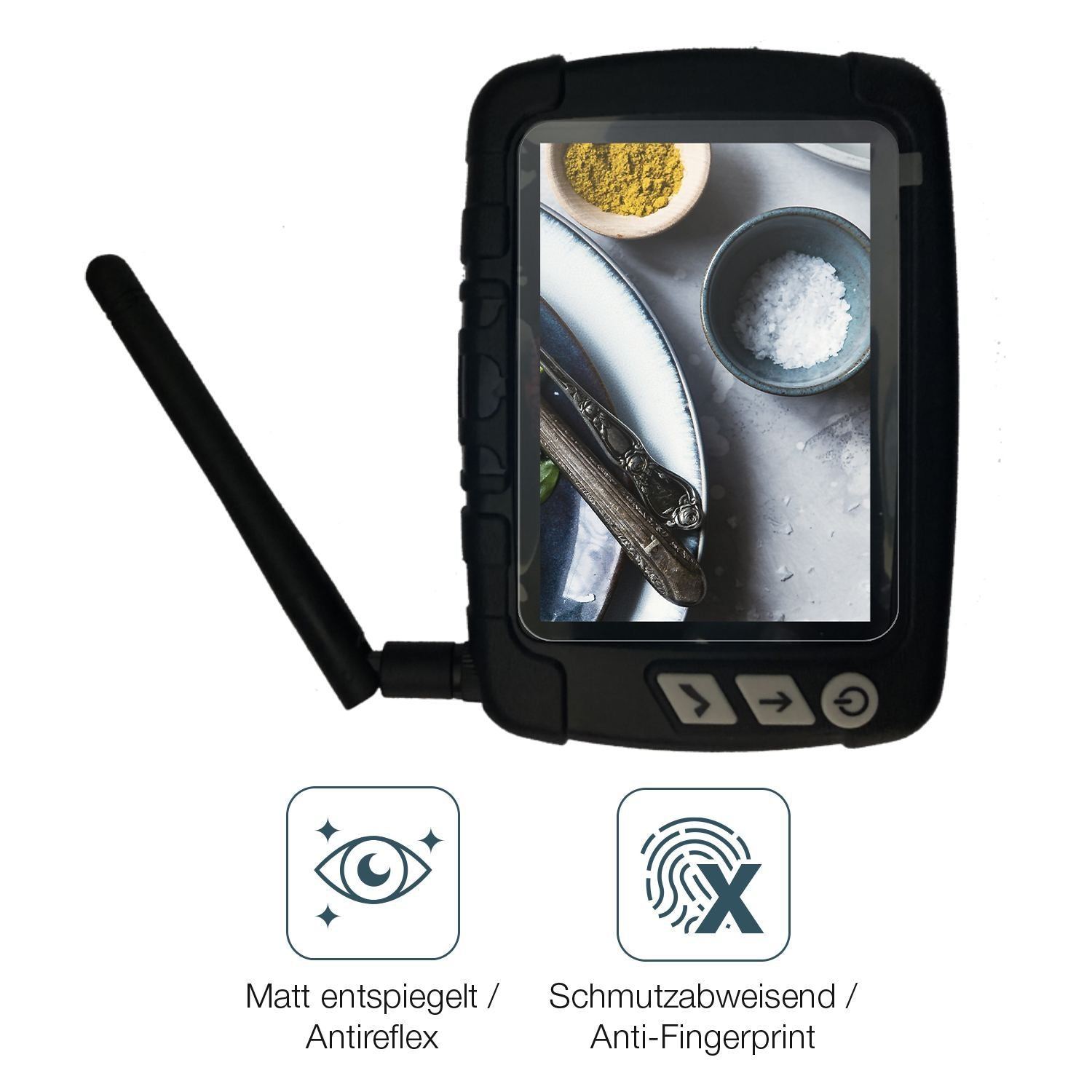 2x Schutzfolie matt für Boatman Plus Fishfinder Di (4)