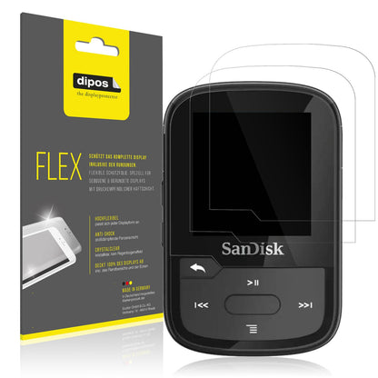 2x 3D Full Cover Schutzfolie für SanDisk Clip Spor (1)