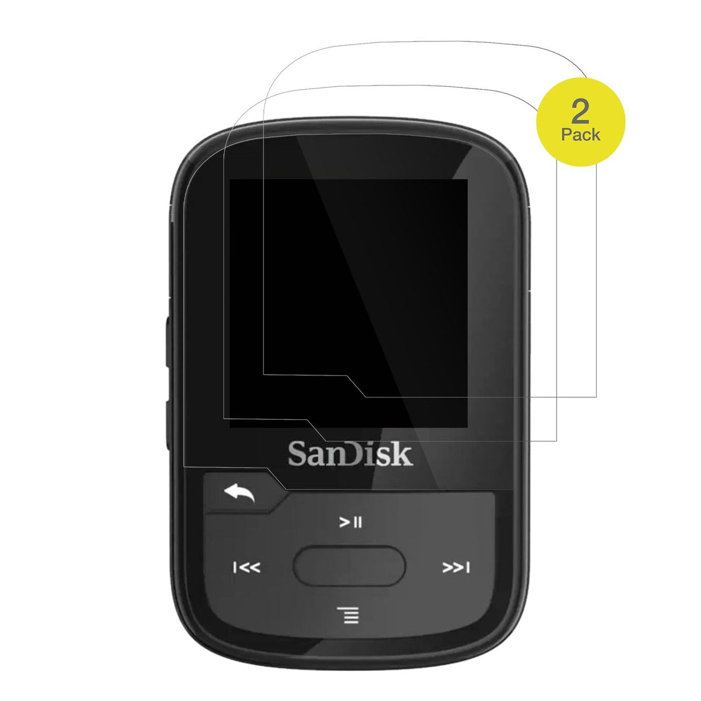 2x 3D Full Cover Schutzfolie für SanDisk Clip Spor (2)