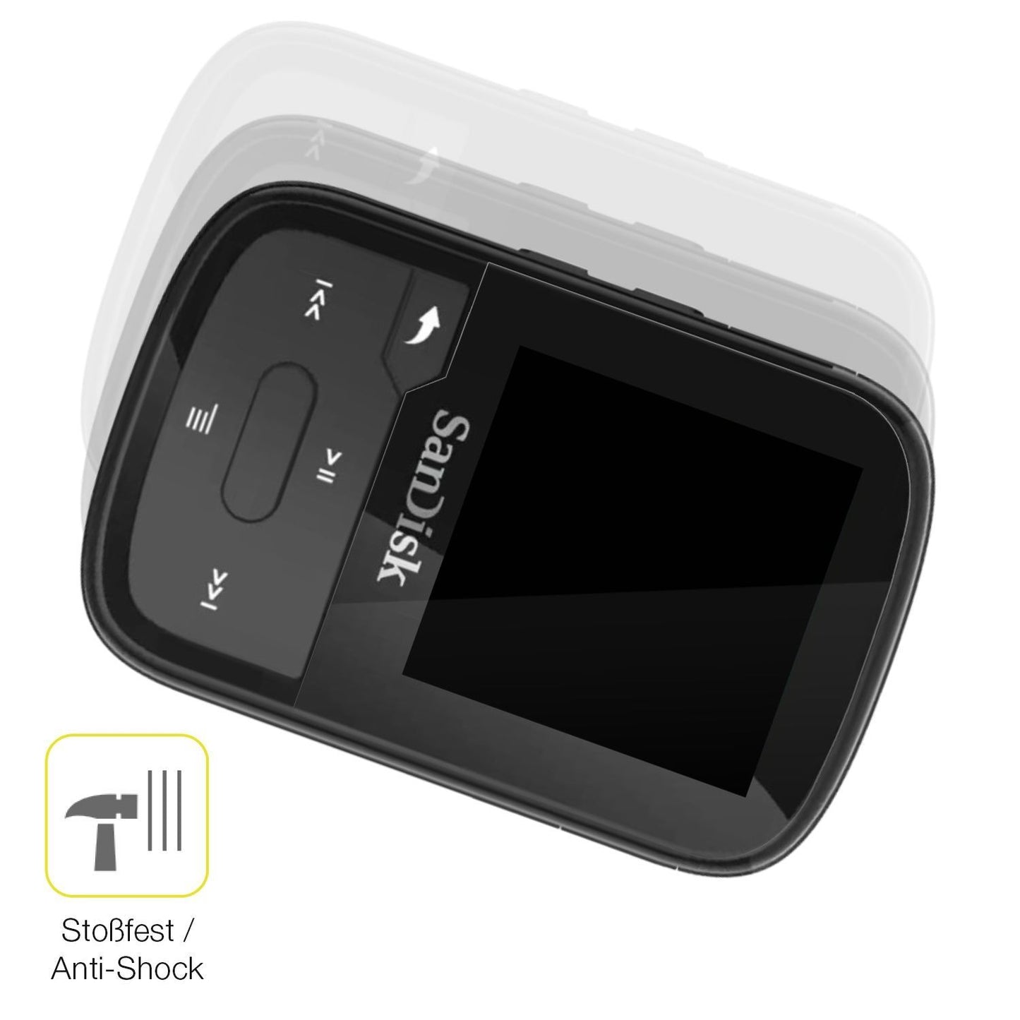 2x 3D Full Cover Schutzfolie für SanDisk Clip Spor (4)