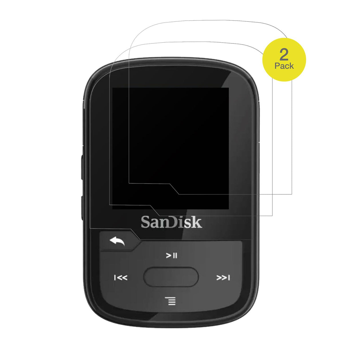 2x Full Cover Schutzfolie matt für SanDisk Clip Sp (2)