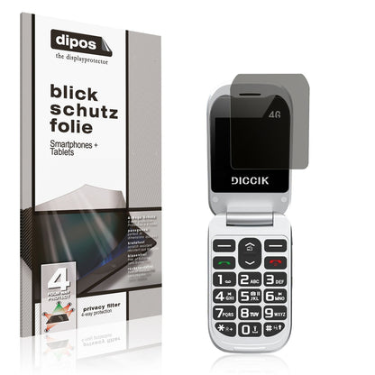 Blickschutzfolie für Diccik Seniorenhandy K01 matt (1)