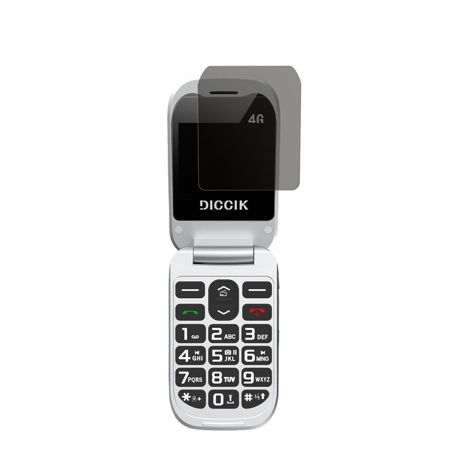 Blickschutzfolie für Diccik Seniorenhandy K01 matt (2)