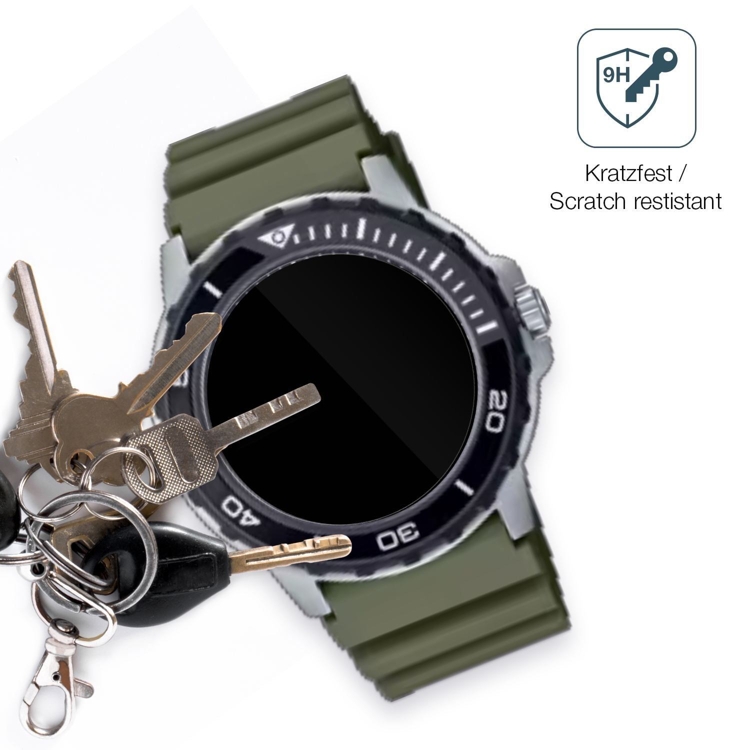 2x 9H Schutzfolie für Casio MTD-125D Panzerfolie (3)