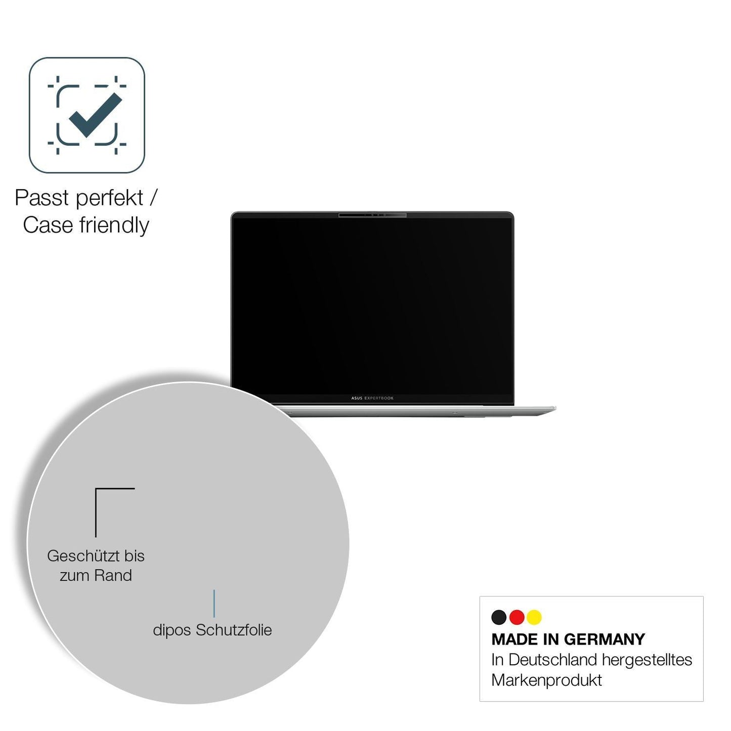 2x 9H Schutzfolie matt für Asus Expertbook P5 V540 (6)