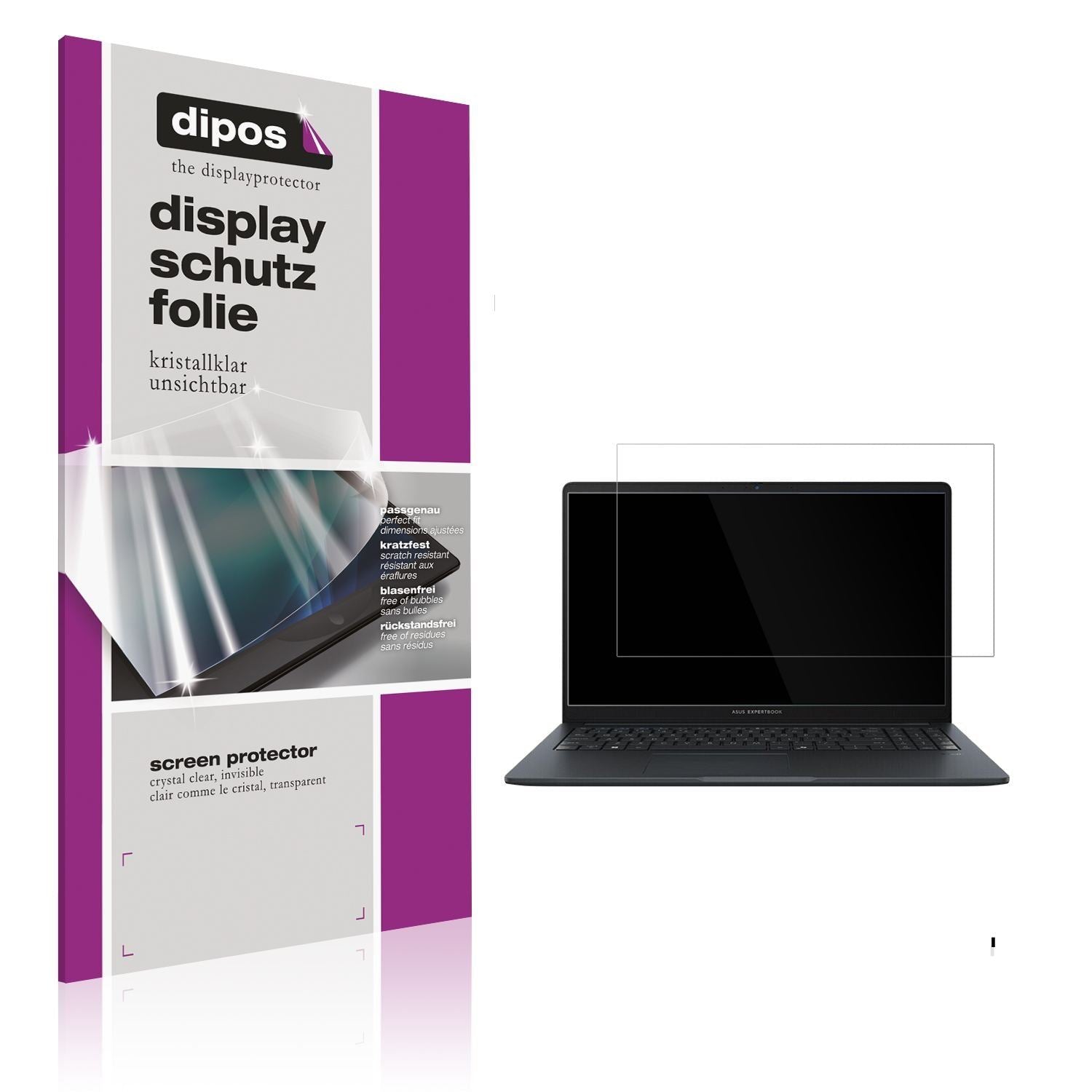 2x Schutzfolie klar für Asus Expertbook B1 BM1503  (1)