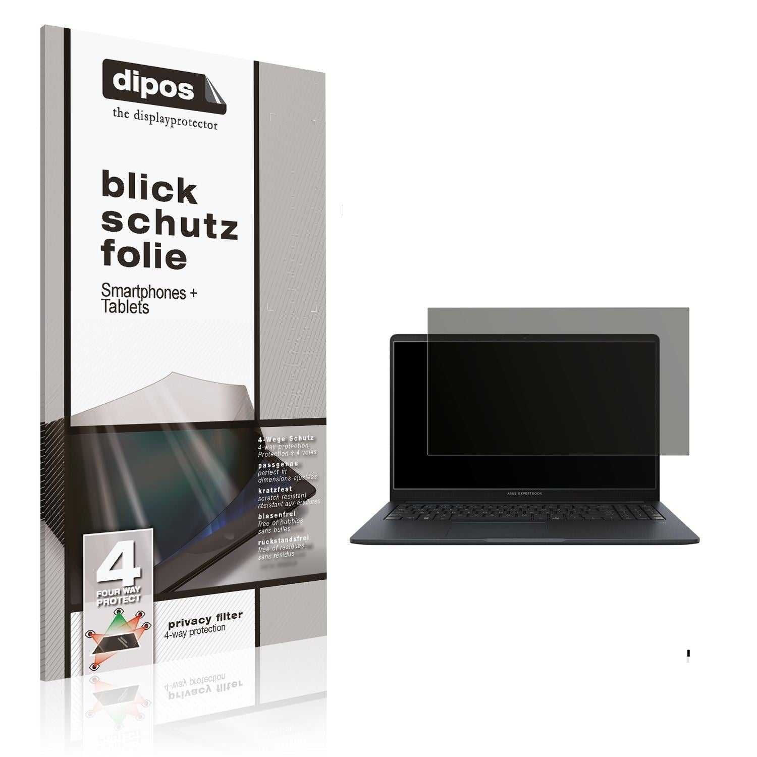 Blickschutzfolie für Asus Expertbook B1 BM1503 mat (1)