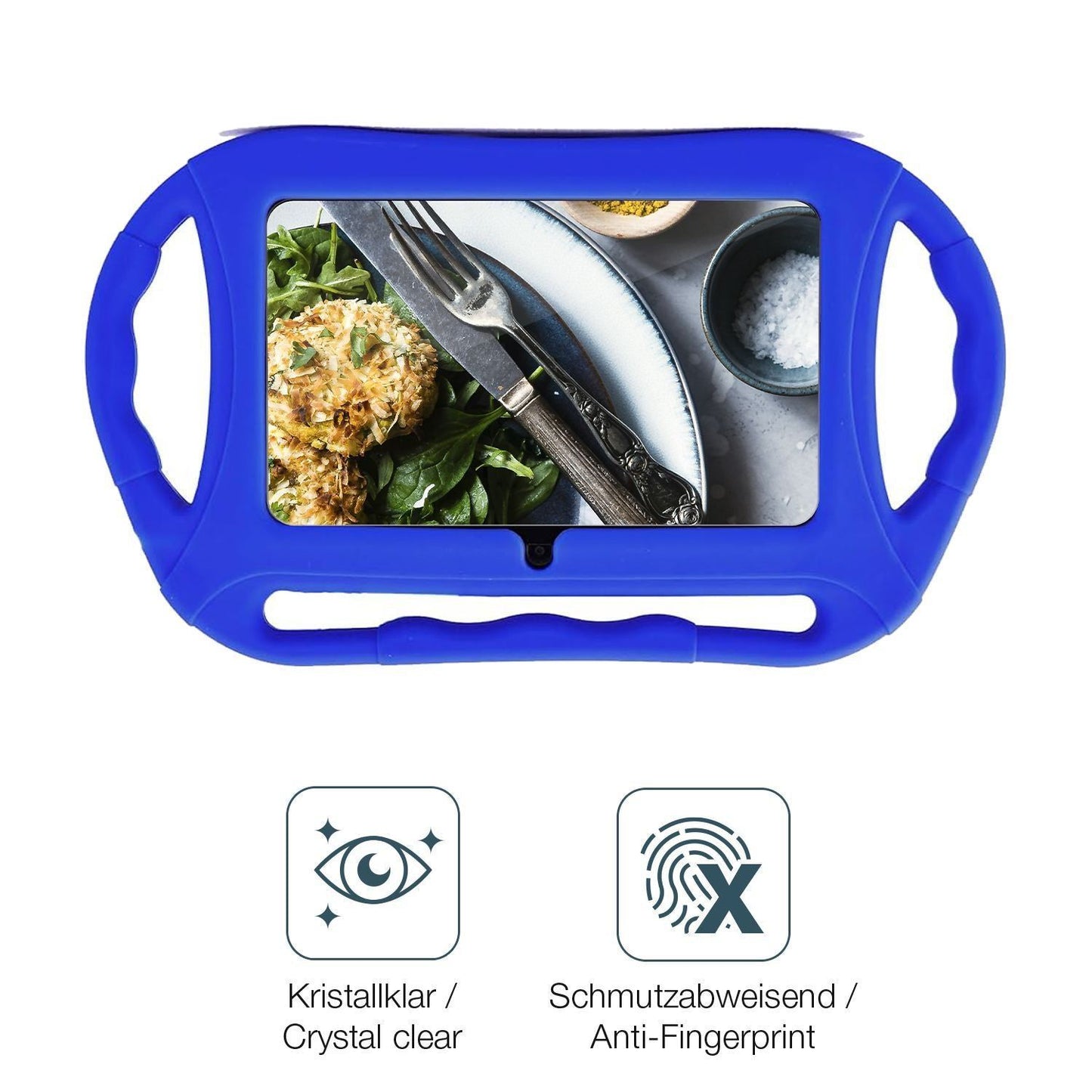 2x Schutzfolie klar für Bisaikasow 7 Zoll für Kind (4)