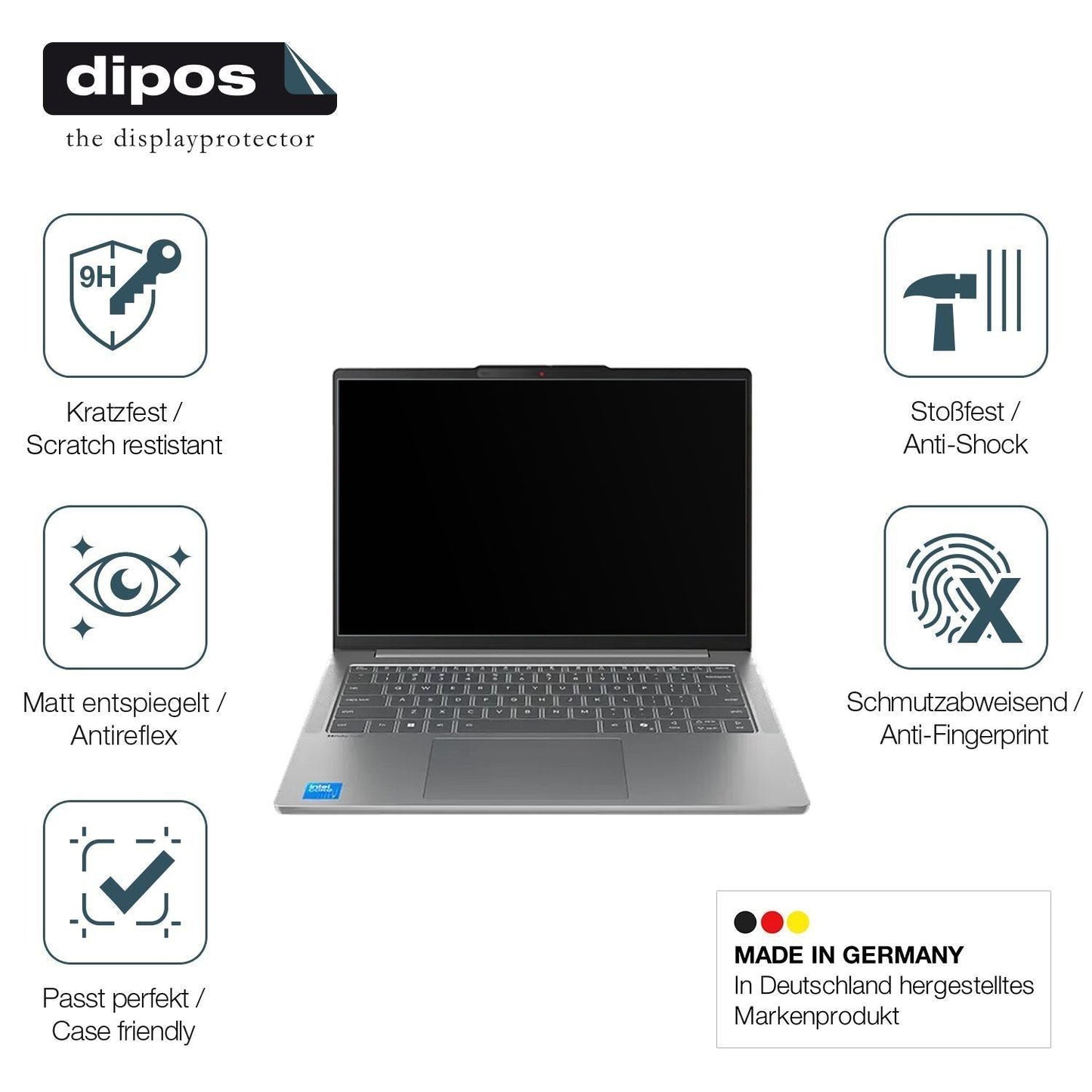 2x 9H Schutzfolie matt für Lenovo IdeaPad Slim 5i  (7)