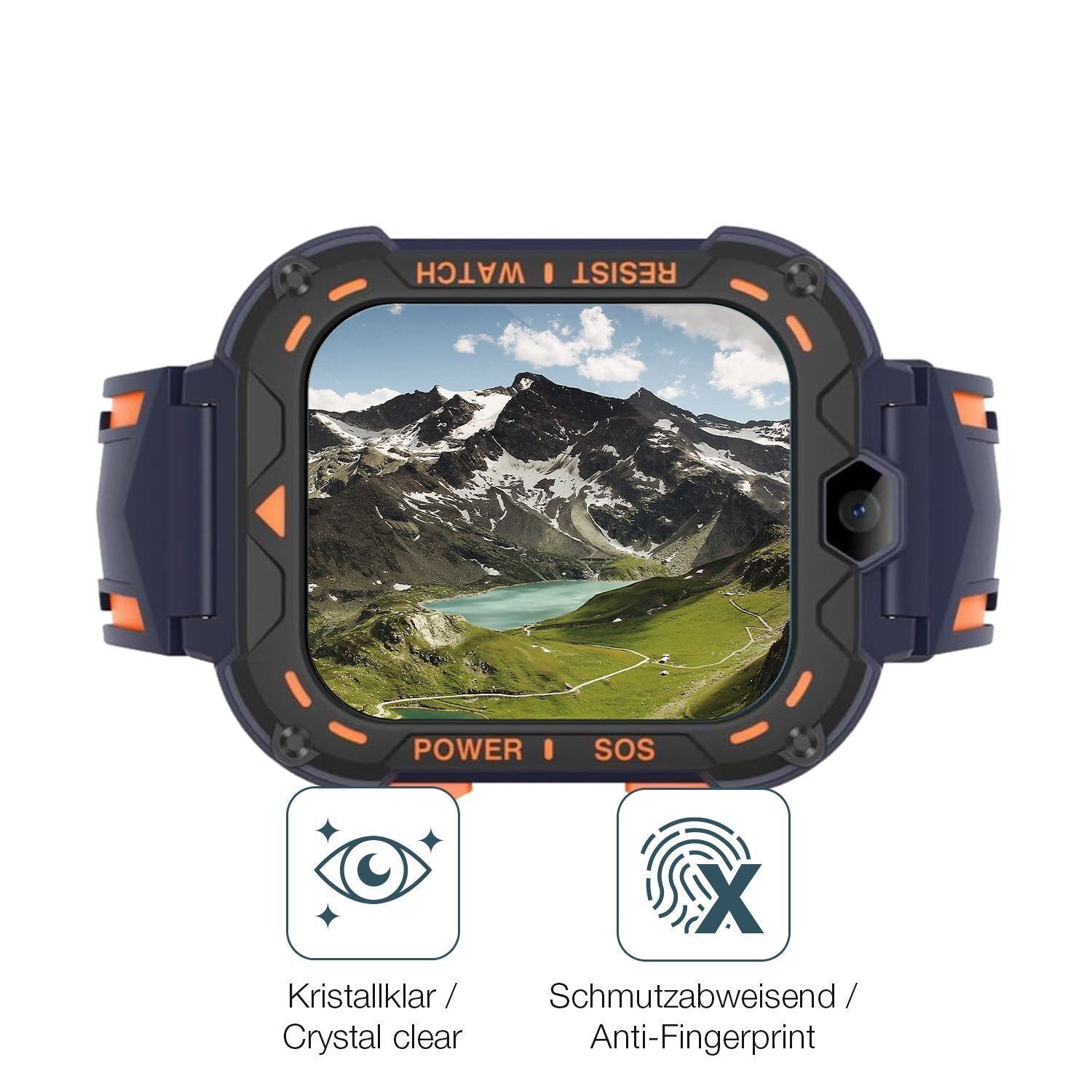 6x Schutzfolie klar für Fubesk K39H Kids Display-S (4)