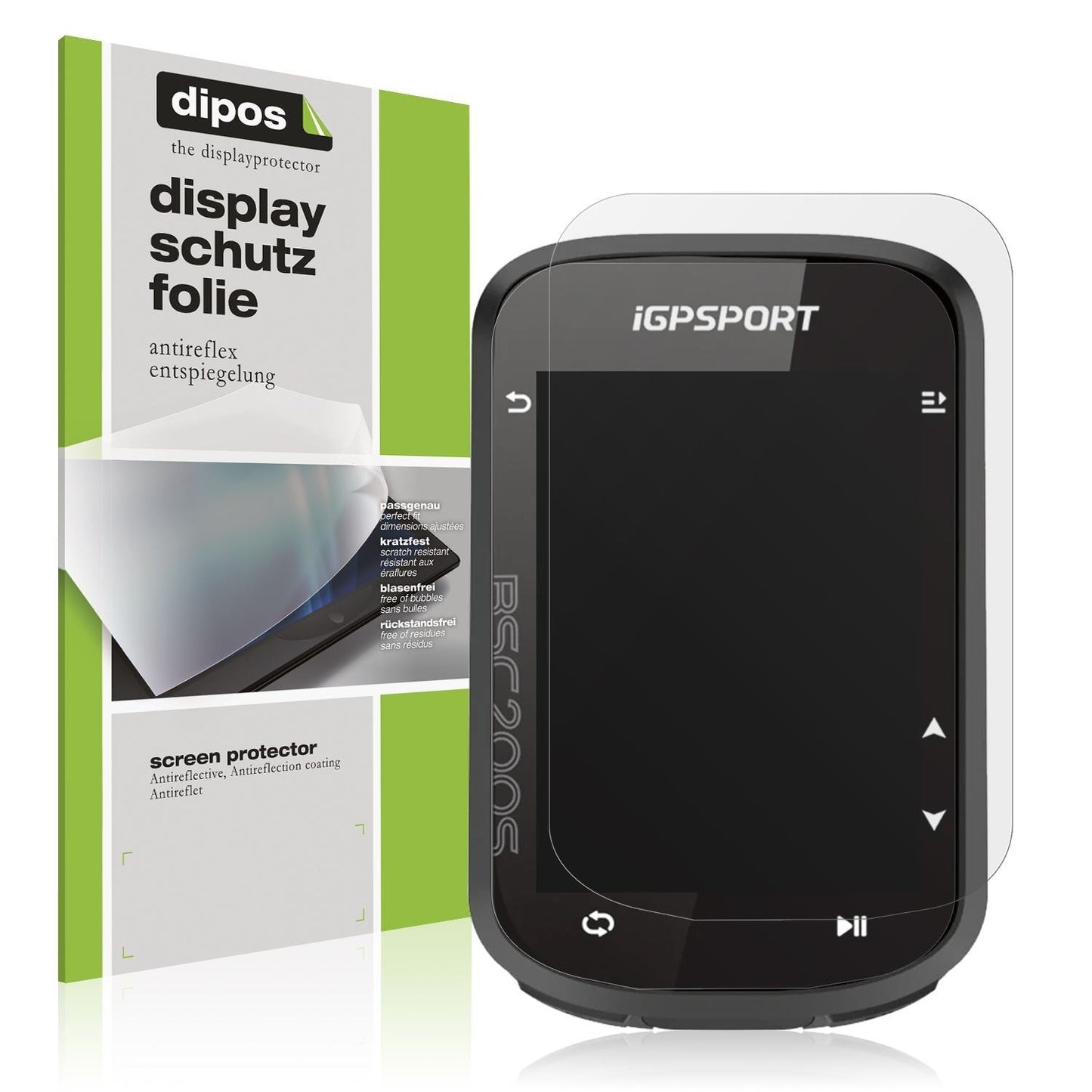 2x Schutzfolie matt für iGPSport BSC200s Display-S (1)